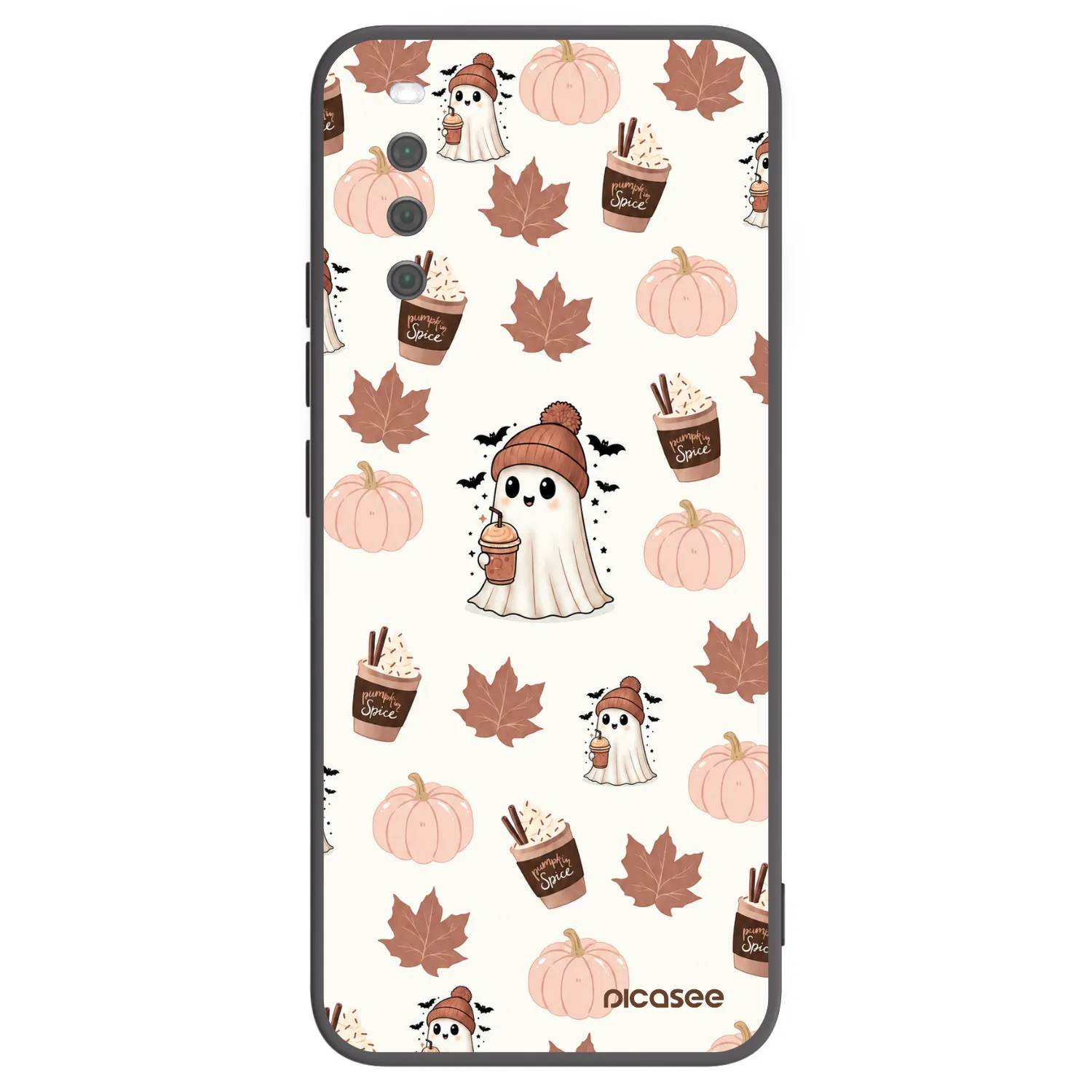Picasee silikonový černý obal pro Sony Xperia 10 III - Pumpkin spice