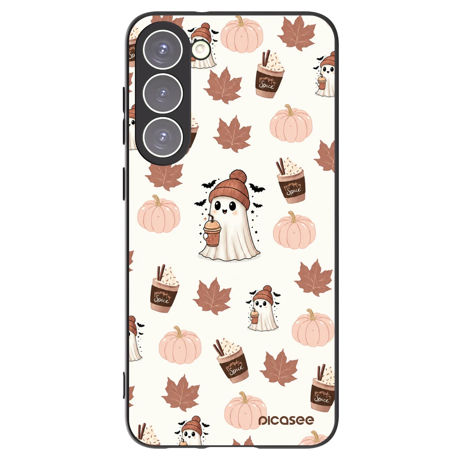 Picasee silikonový černý obal pro Samsung Galaxy S23+ 5G - Pumpkin spice
