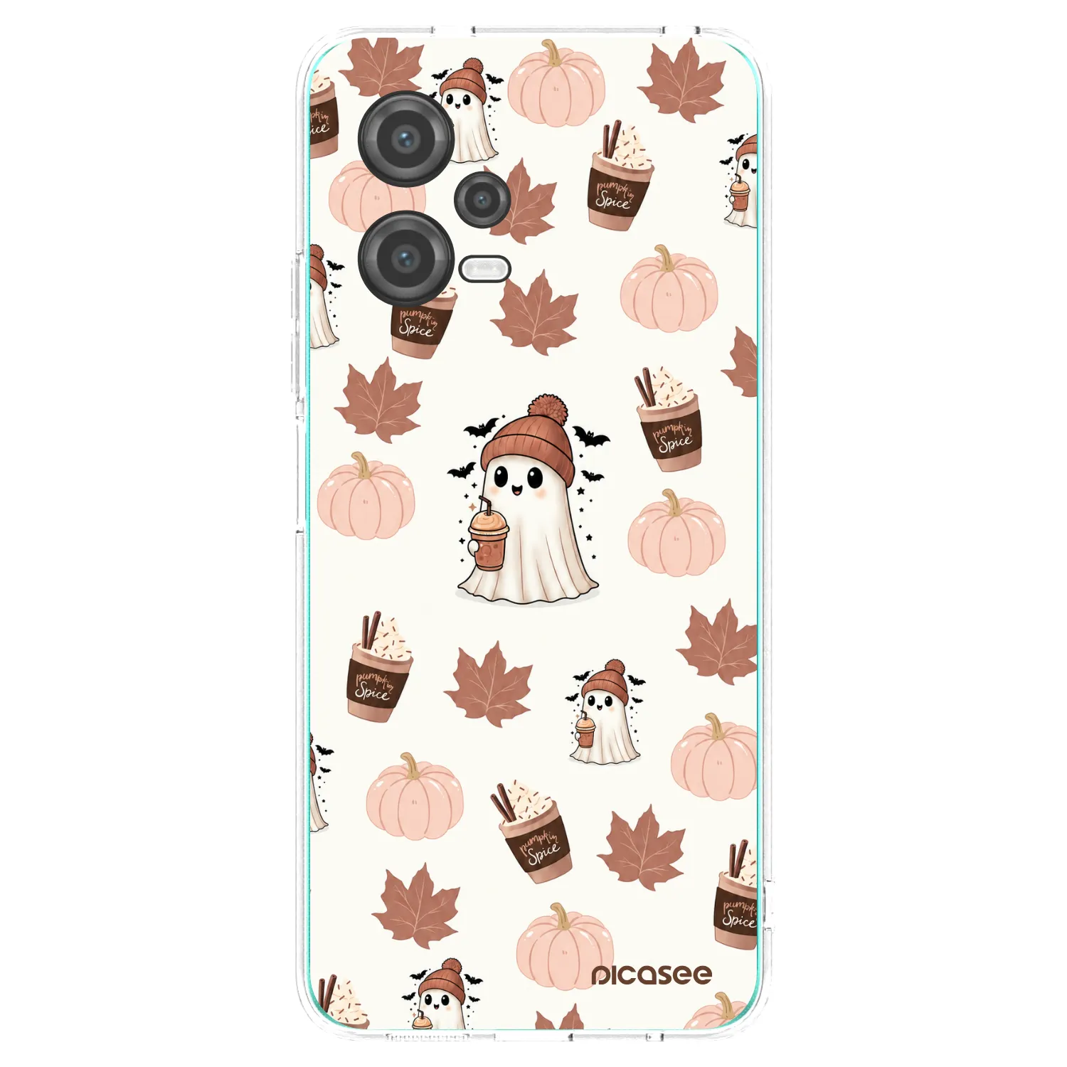 Picasee silikonový průhledný obal pro Xiaomi Poco X5 - Pumpkin spice
