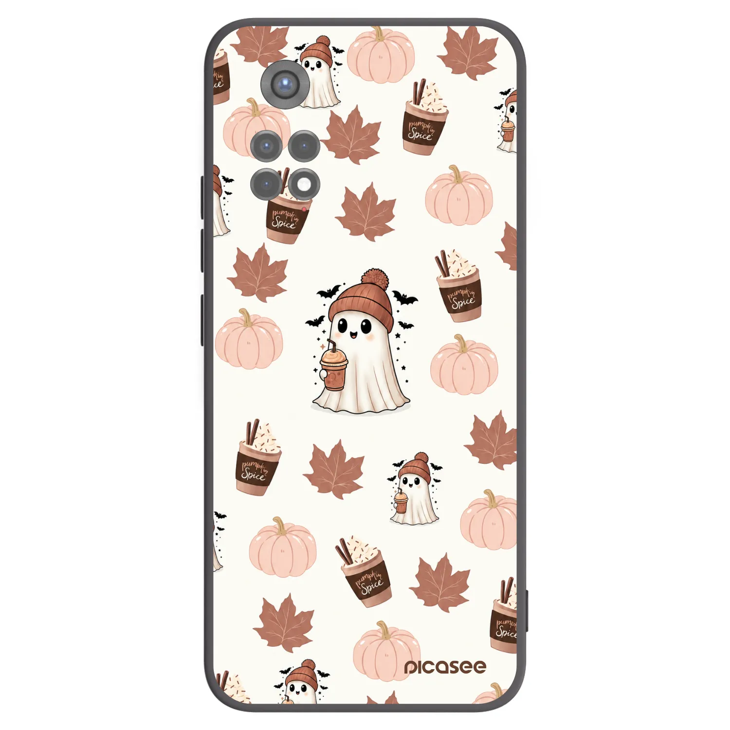 Picasee silikonový černý obal pro Xiaomi Redmi Note 11S 5G - Pumpkin spice