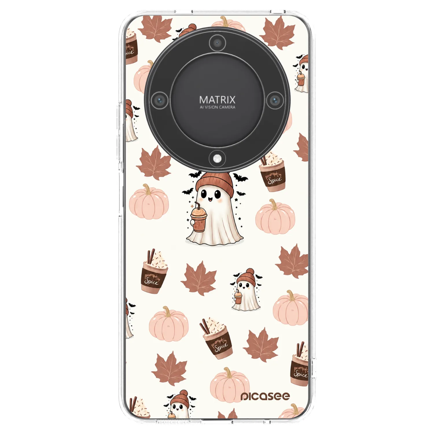 Picasee silikonový průhledný obal pro Honor Magic5 Lite 5G - Pumpkin spice