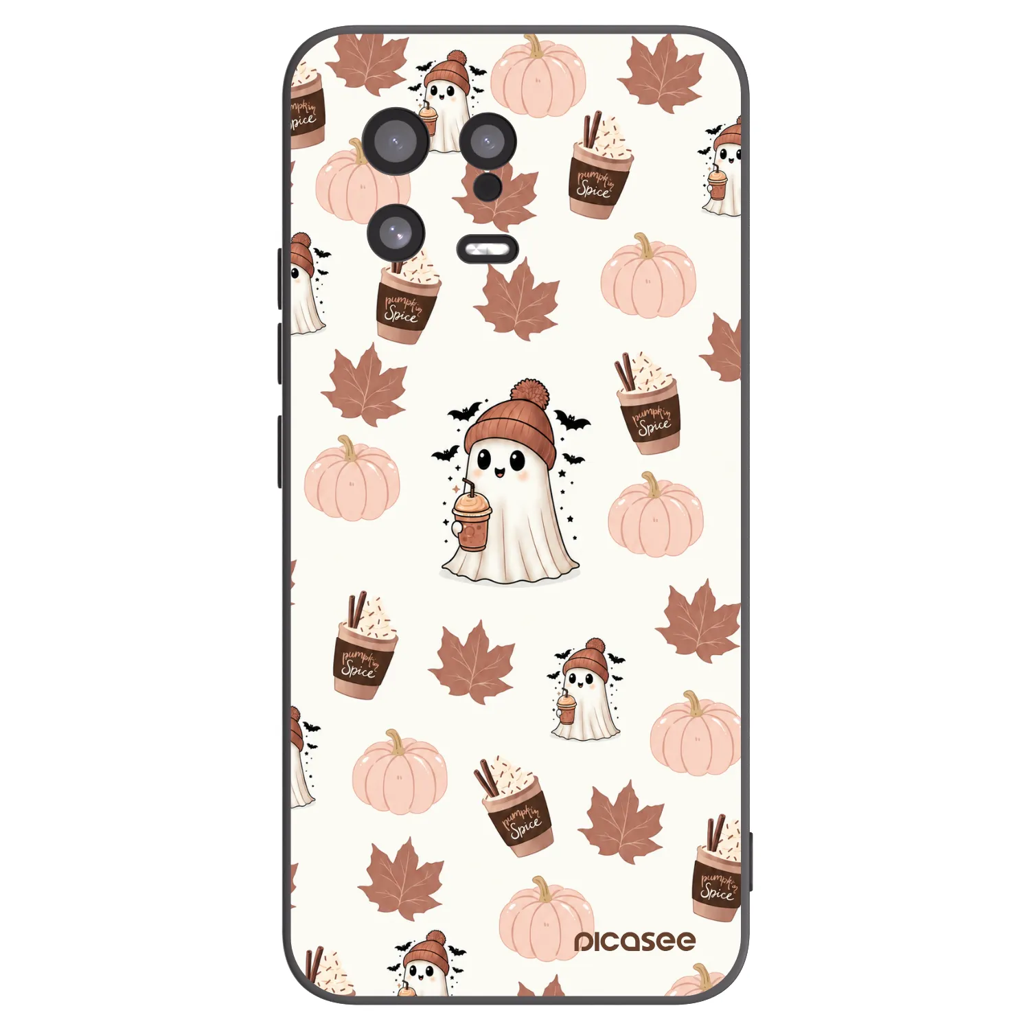 Picasee silikonový černý obal pro Xiaomi 13 - Pumpkin spice