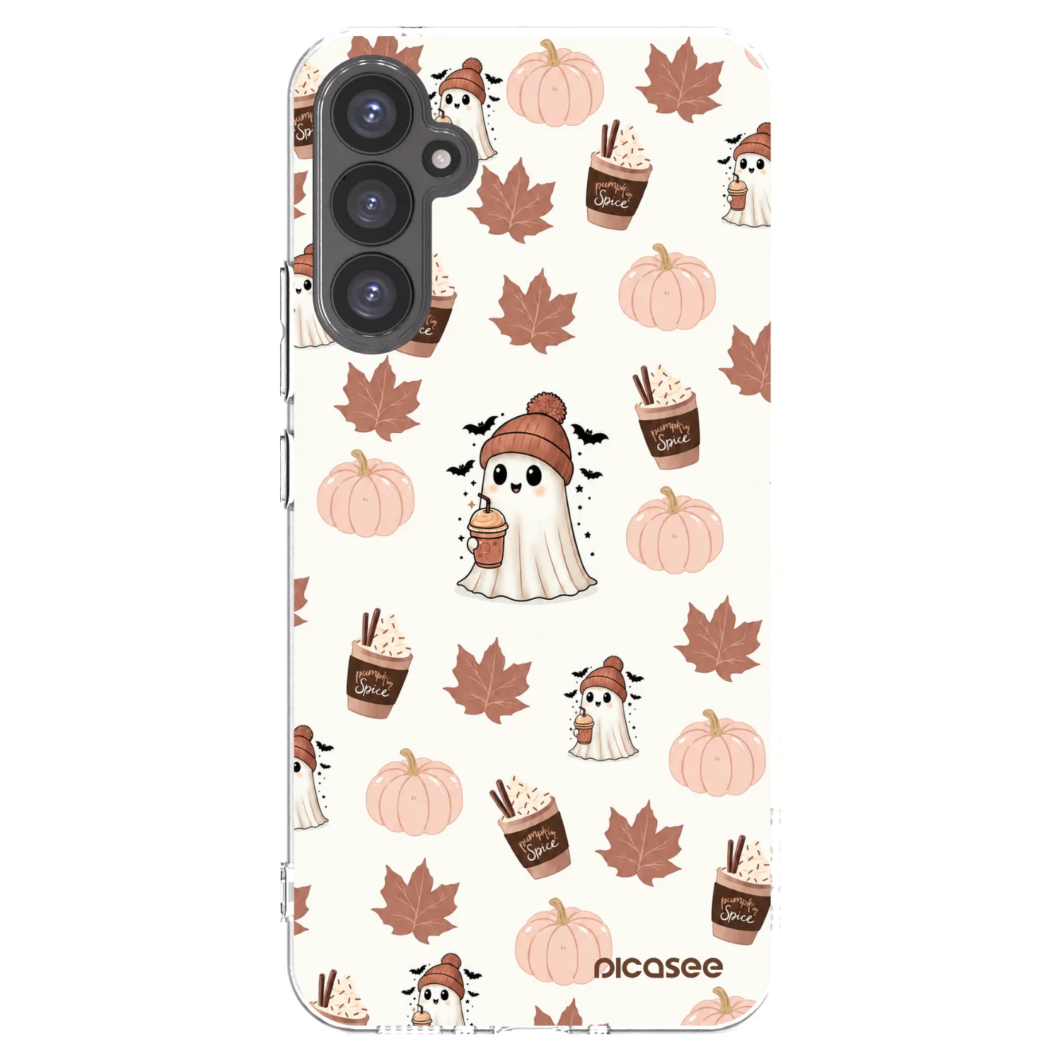 Picasee silikonový průhledný obal pro Samsung Galaxy A34 5G A346B - Pumpkin spice