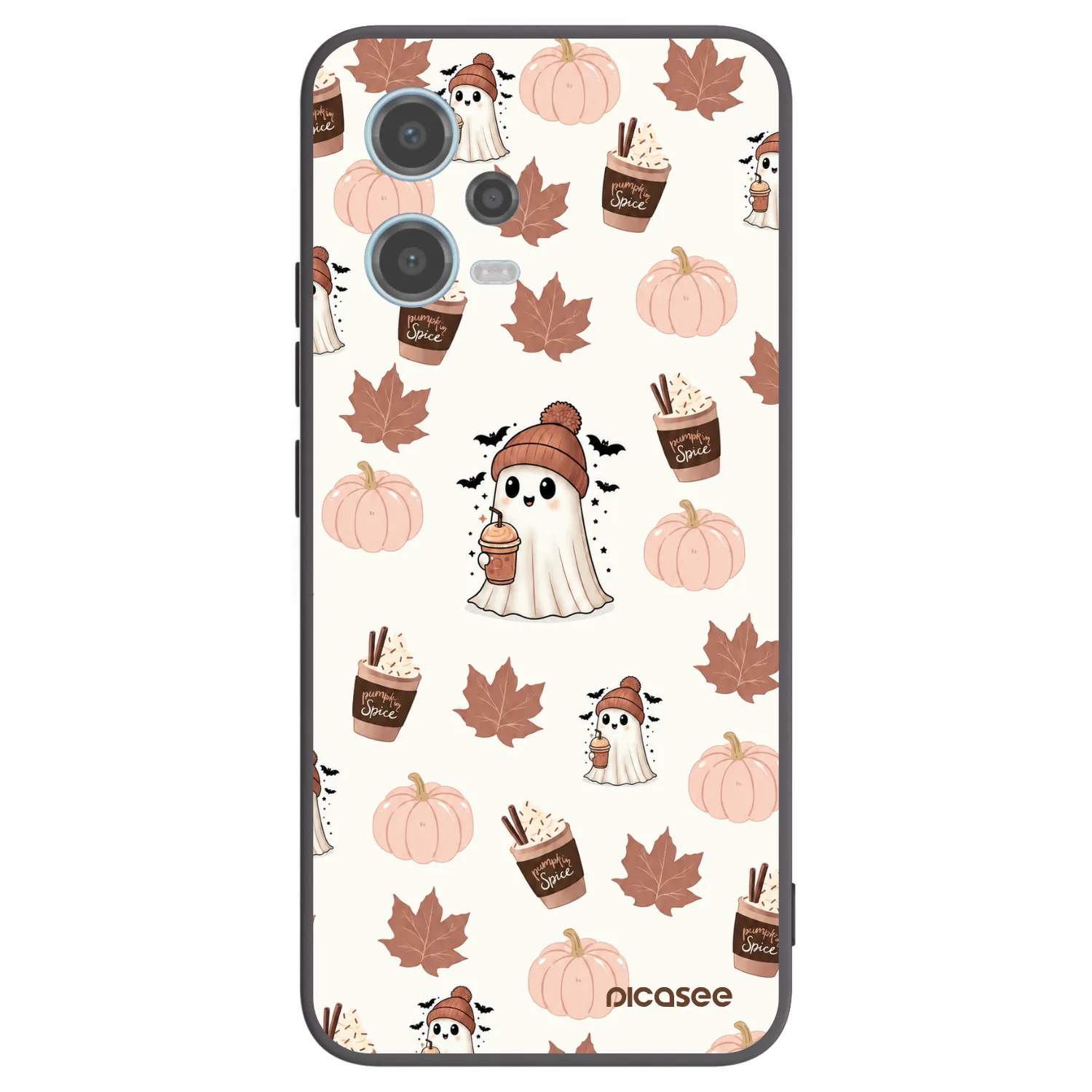 Picasee silikonový černý obal pro Xiaomi Redmi Note 12 5G - Pumpkin spice