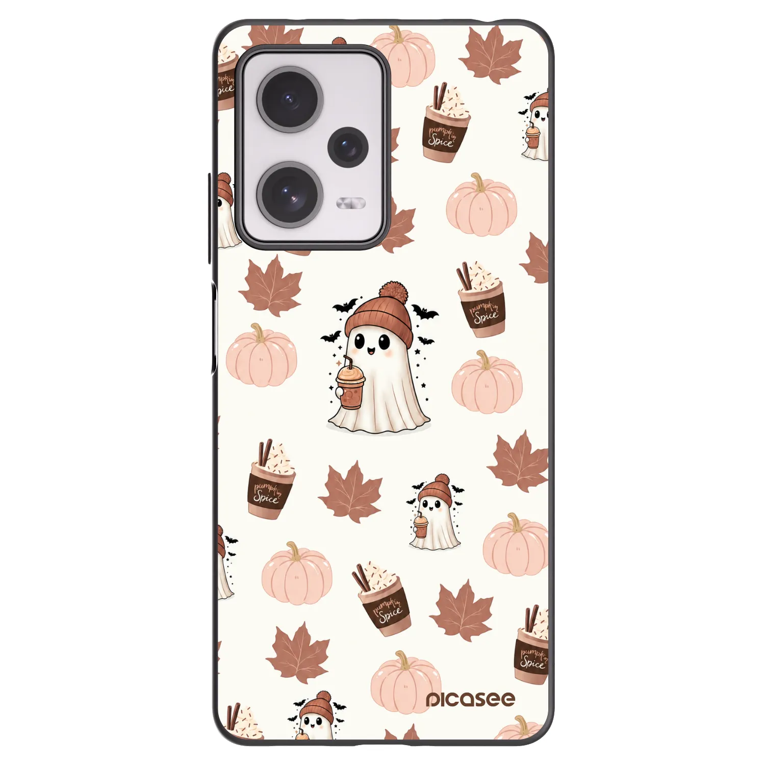 Picasee silikonový černý obal pro Xiaomi Redmi Note 12 Pro+ 5G - Pumpkin spice