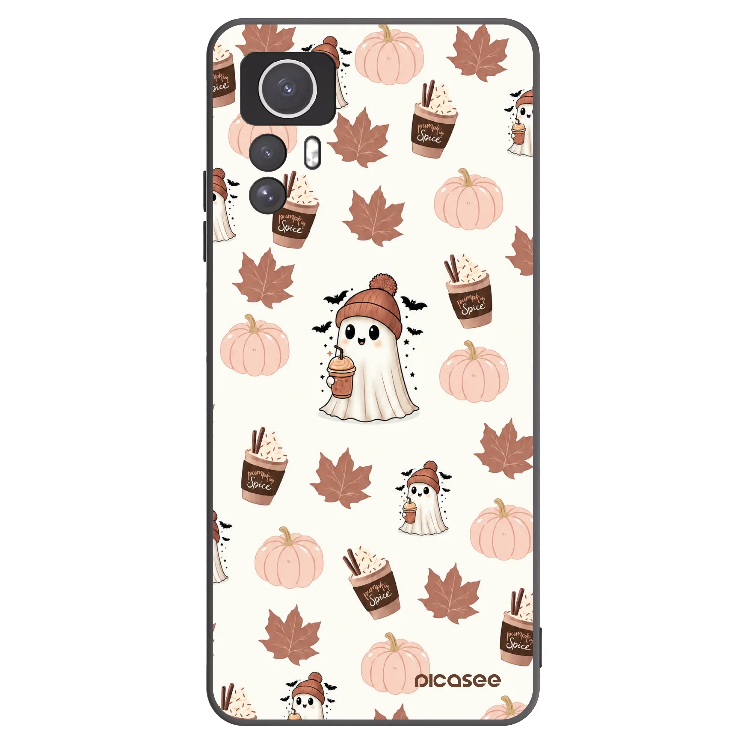 Picasee silikonový černý obal pro Xiaomi Redmi Note 12S - Pumpkin spice