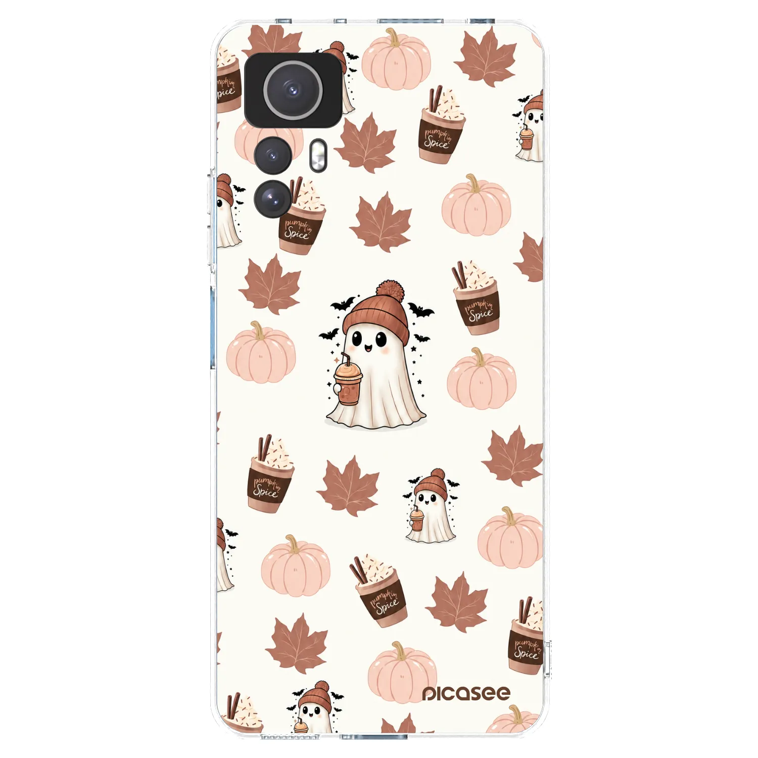 Picasee silikonový průhledný obal pro Xiaomi Redmi Note 12S - Pumpkin spice