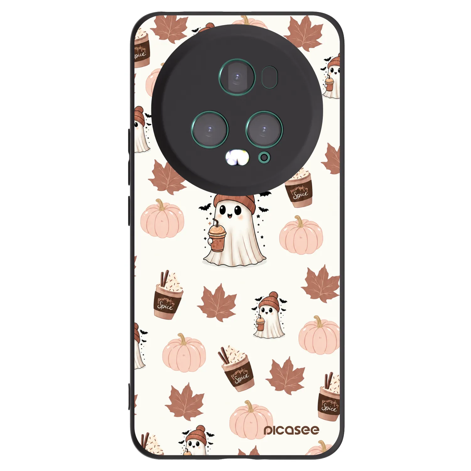 Picasee silikonový černý obal pro Honor Magic5 Pro - Pumpkin spice