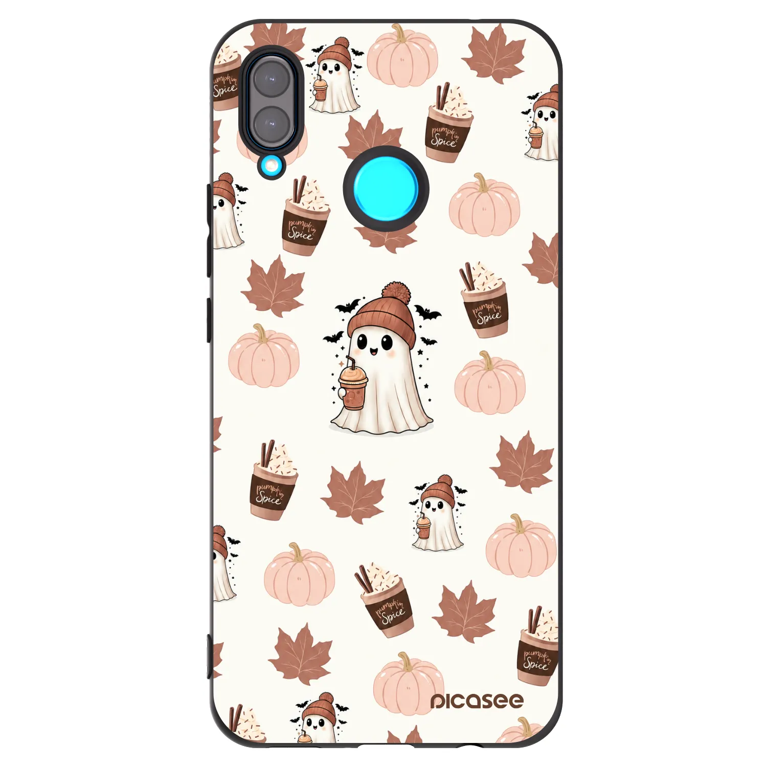Picasee silikonový černý obal pro Huawei Nova 3 - Pumpkin spice