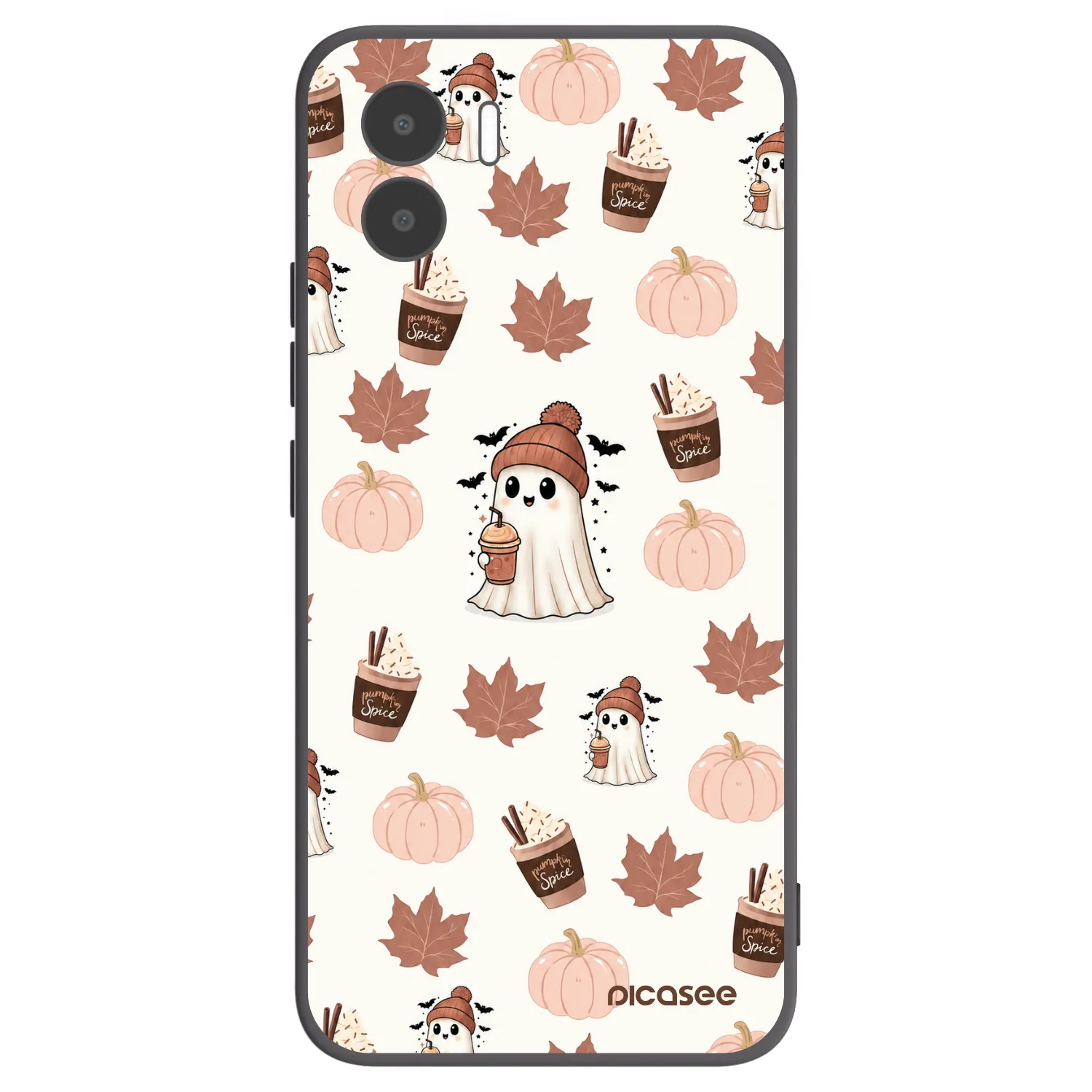 Picasee silikonový černý obal pro Xiaomi Redmi A2 - Pumpkin spice