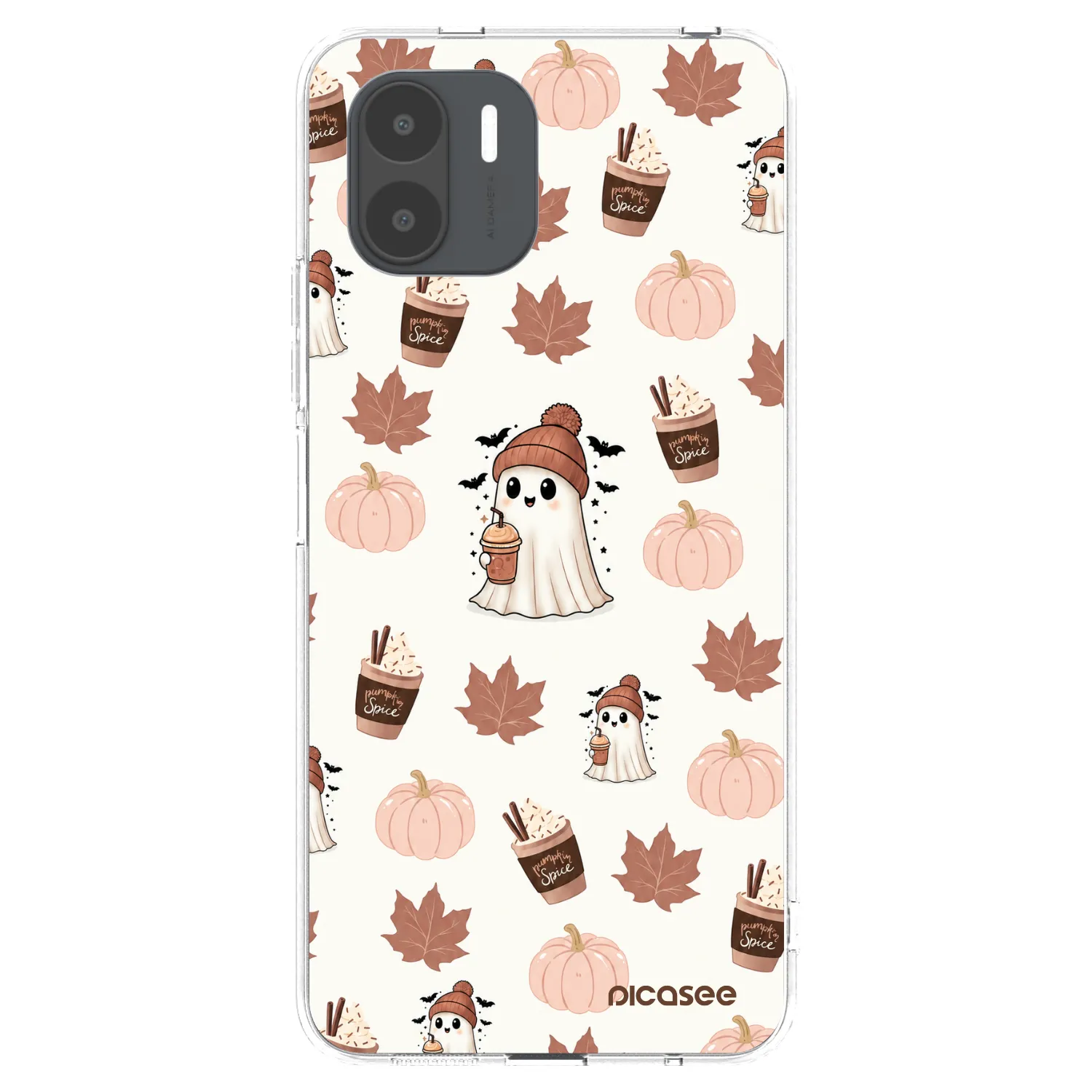 Picasee silikonový průhledný obal pro Xiaomi Redmi A2 - Pumpkin spice