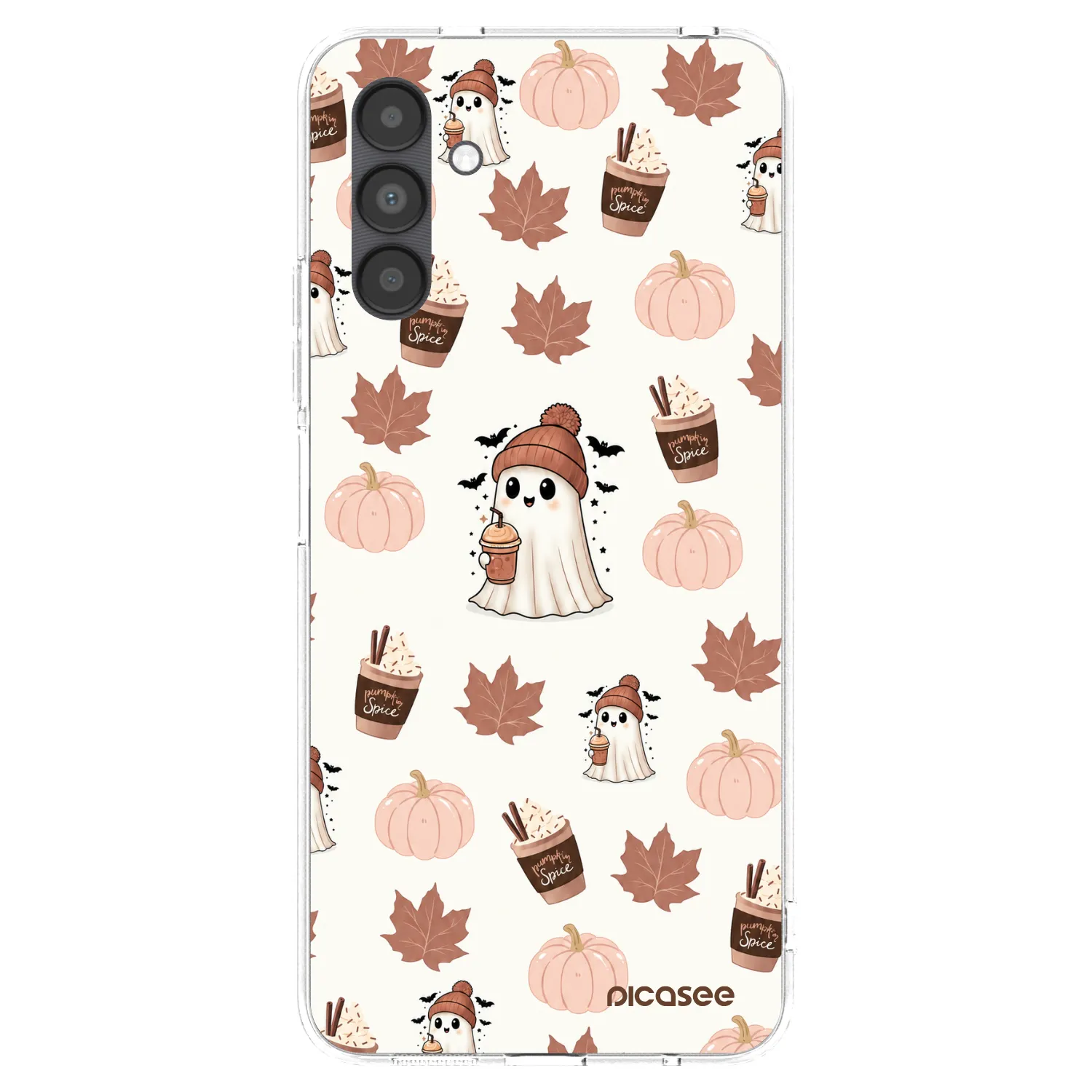 Picasee silikonový průhledný obal pro Samsung Galaxy A04s A047F - Pumpkin spice