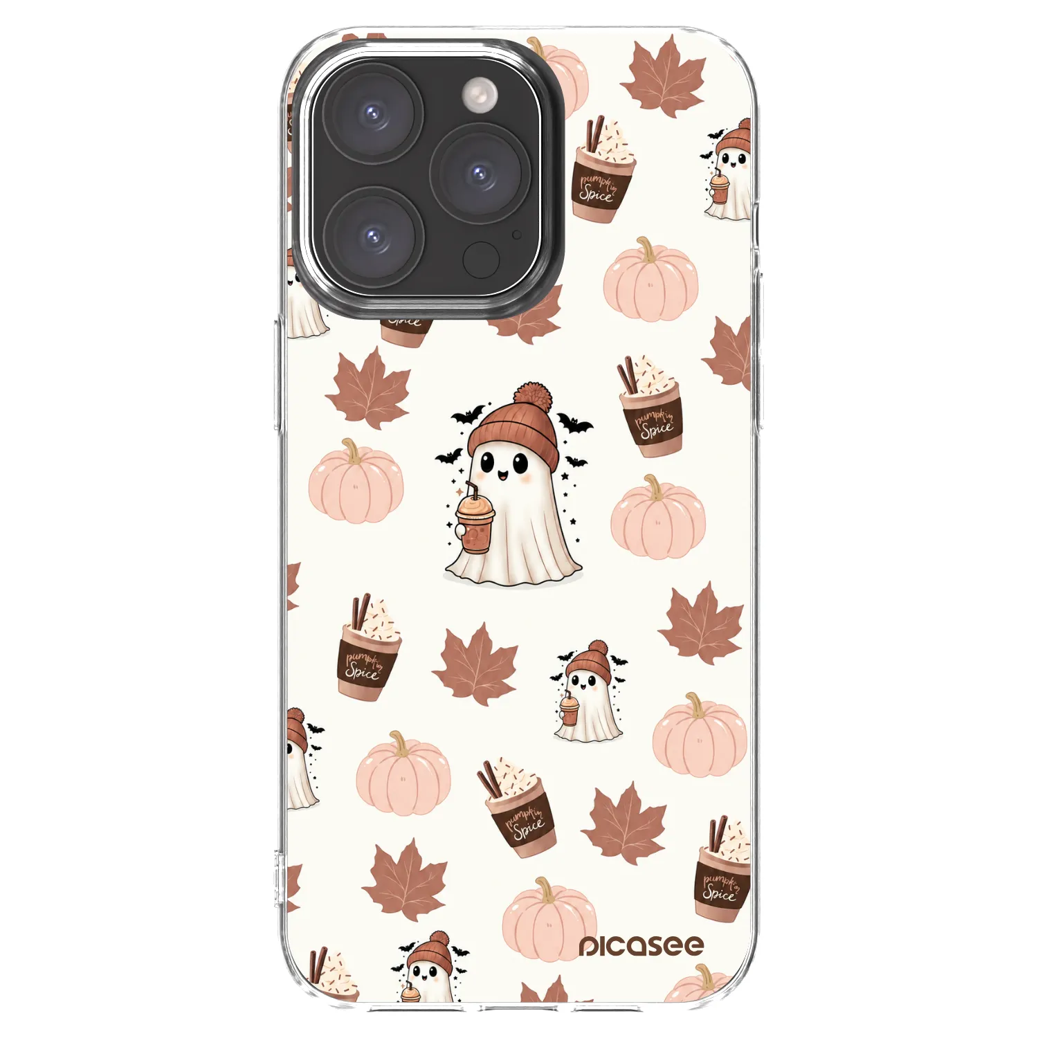 Picasee silikonový průhledný obal pro Apple iPhone 15 Pro Max - Pumpkin spice