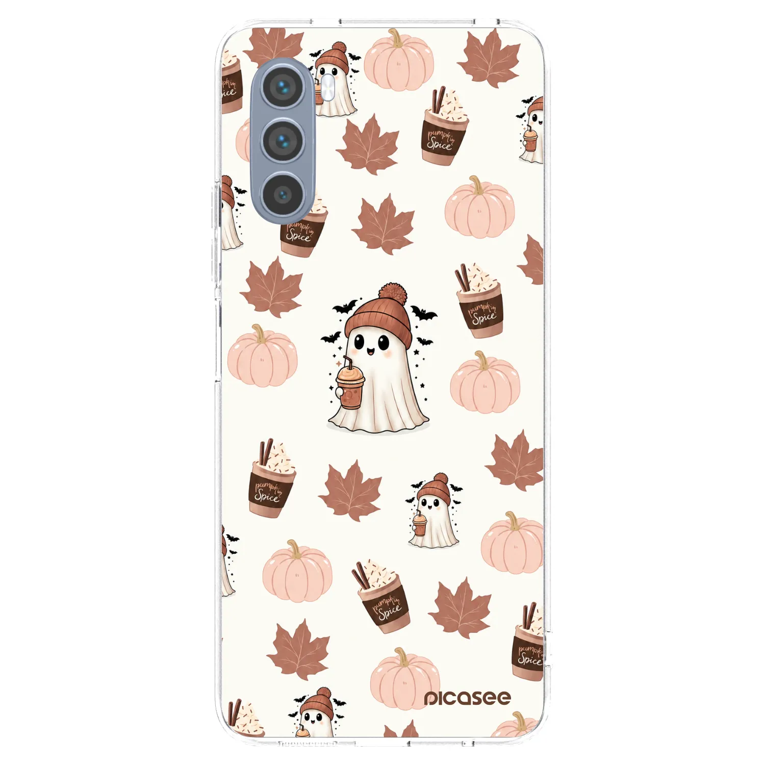 Picasee silikonový průhledný obal pro Motorola Moto G62 - Pumpkin spice