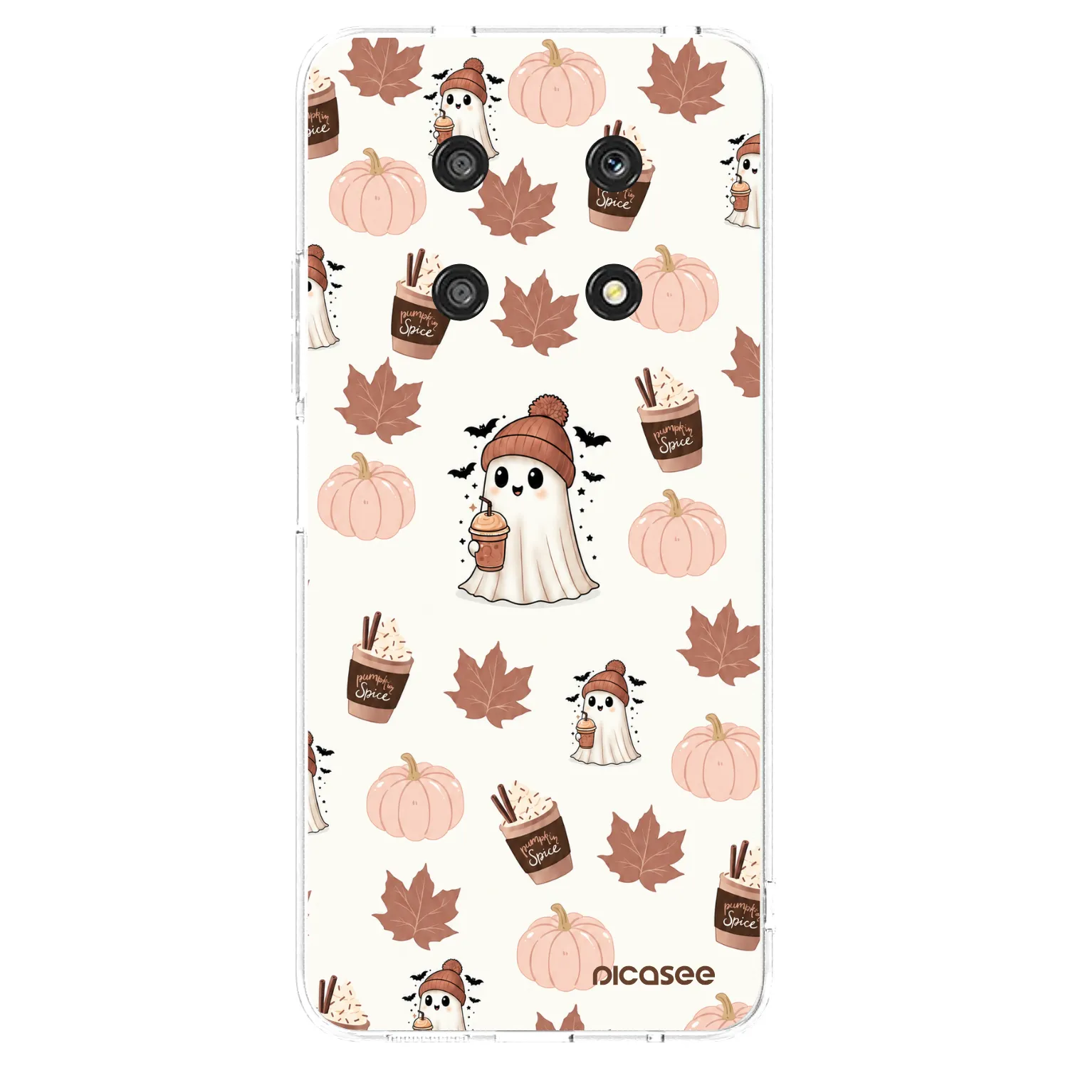 Picasee silikonový průhledný obal pro Honor Magic4 Lite 5G - Pumpkin spice
