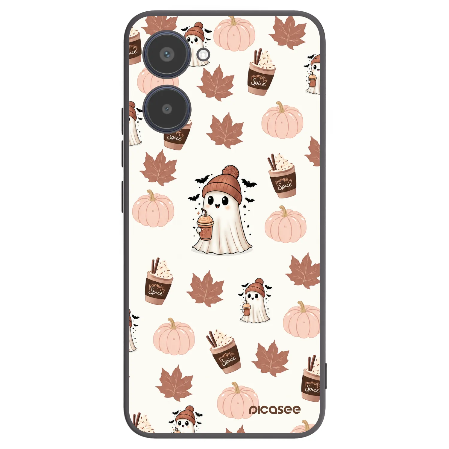 Picasee silikonový černý obal pro Realme 10 4G - Pumpkin spice
