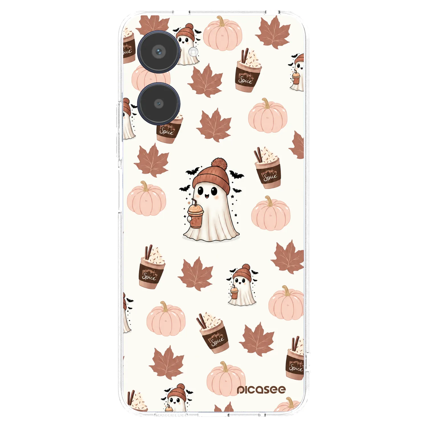 Picasee silikonový průhledný obal pro Realme 10 4G - Pumpkin spice