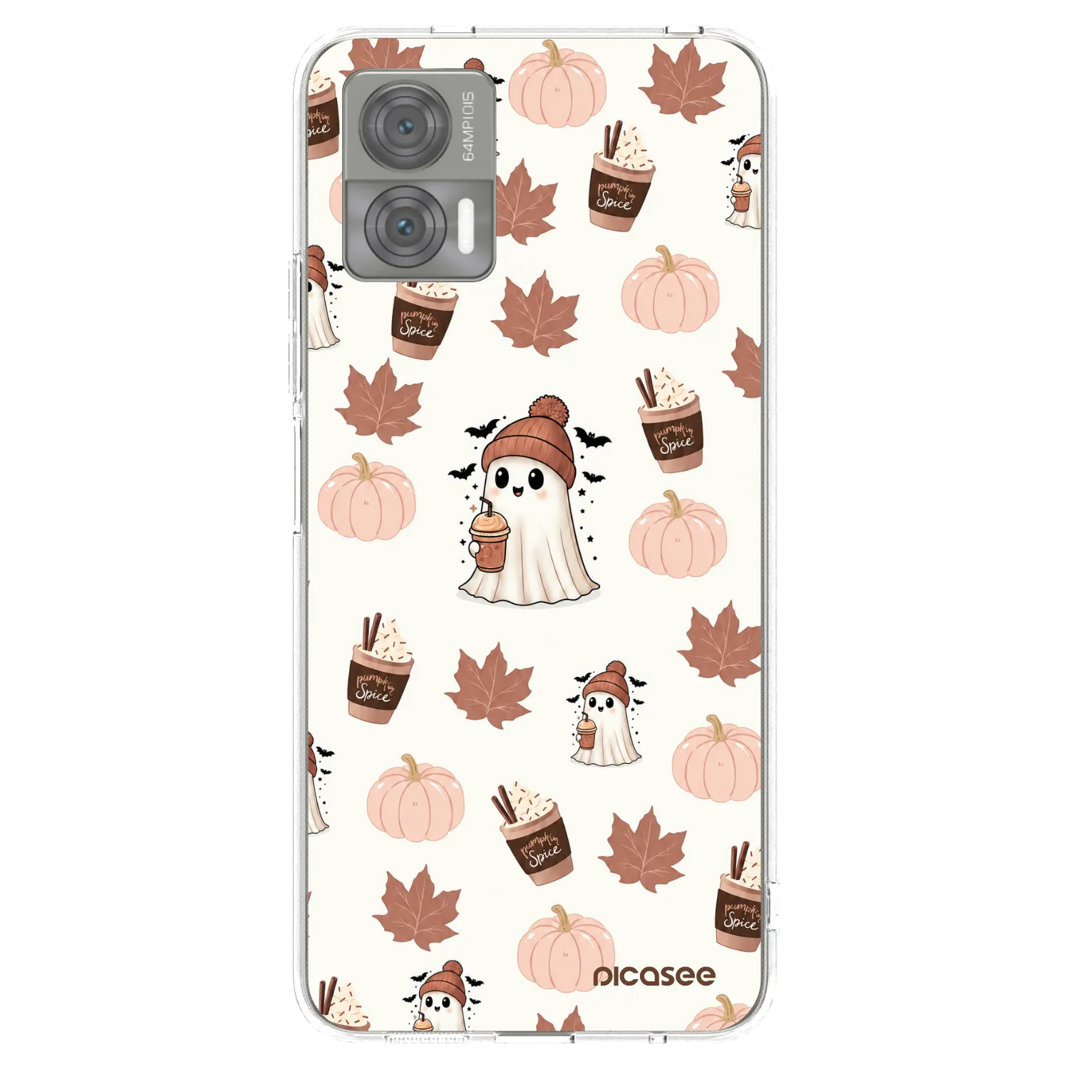 Picasee silikonový průhledný obal pro Motorola Edge 30 Neo - Pumpkin spice