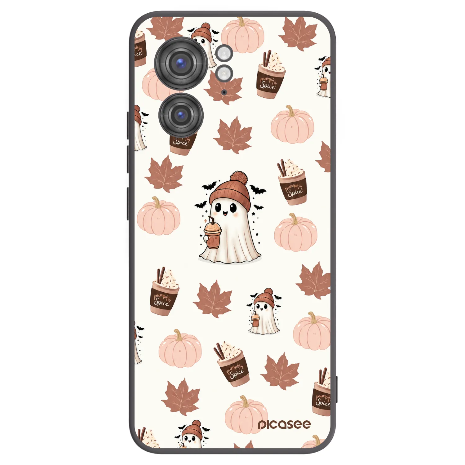 Picasee silikonový černý obal pro Motorola Edge 40 - Pumpkin spice