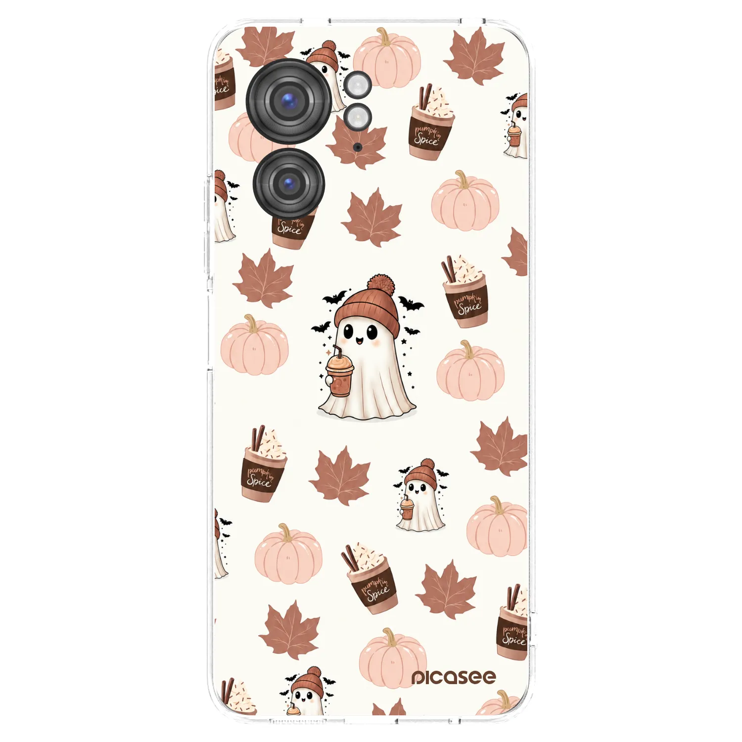 Picasee silikonový průhledný obal pro Motorola Edge 40 - Pumpkin spice