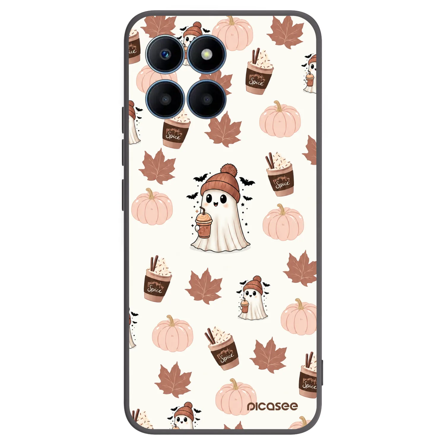 Picasee silikonový černý obal pro Honor 70 Lite - Pumpkin spice