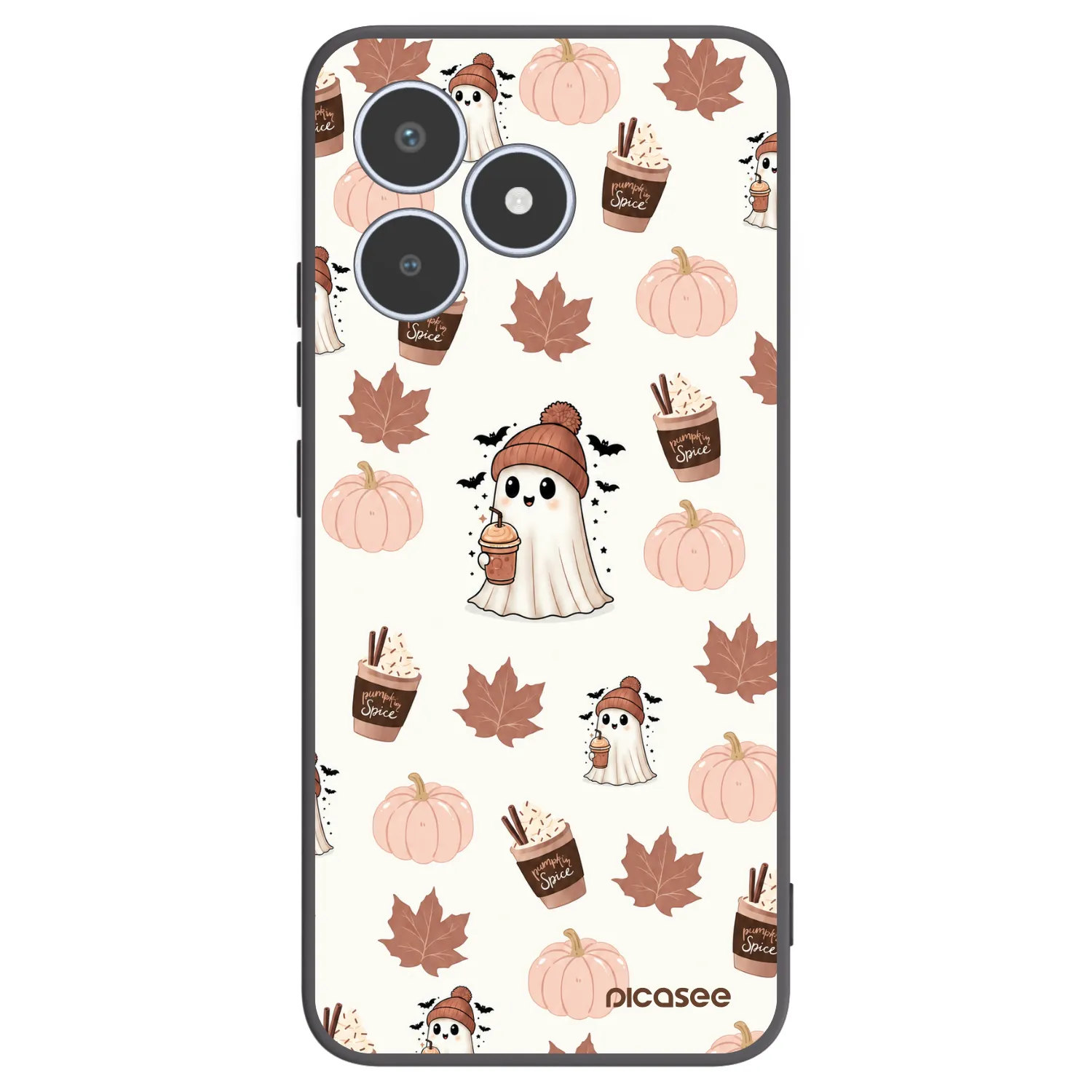 Picasee silikonový černý obal pro Realme C53 - Pumpkin spice