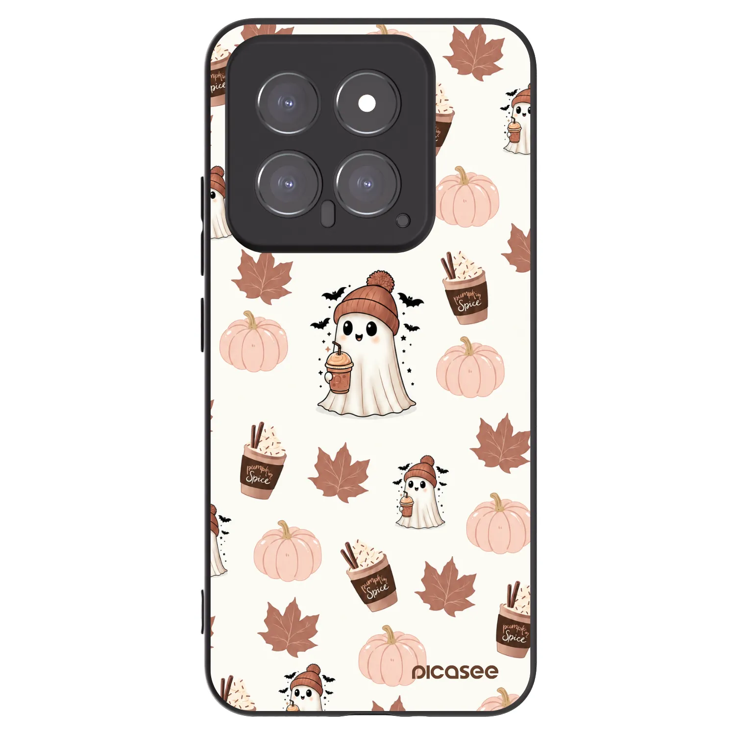 Picasee silikonový černý obal pro Xiaomi 14 - Pumpkin spice