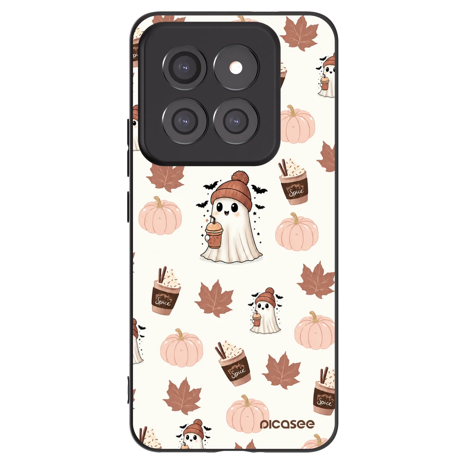 Picasee silikonový černý obal pro Xiaomi 14 Pro - Pumpkin spice
