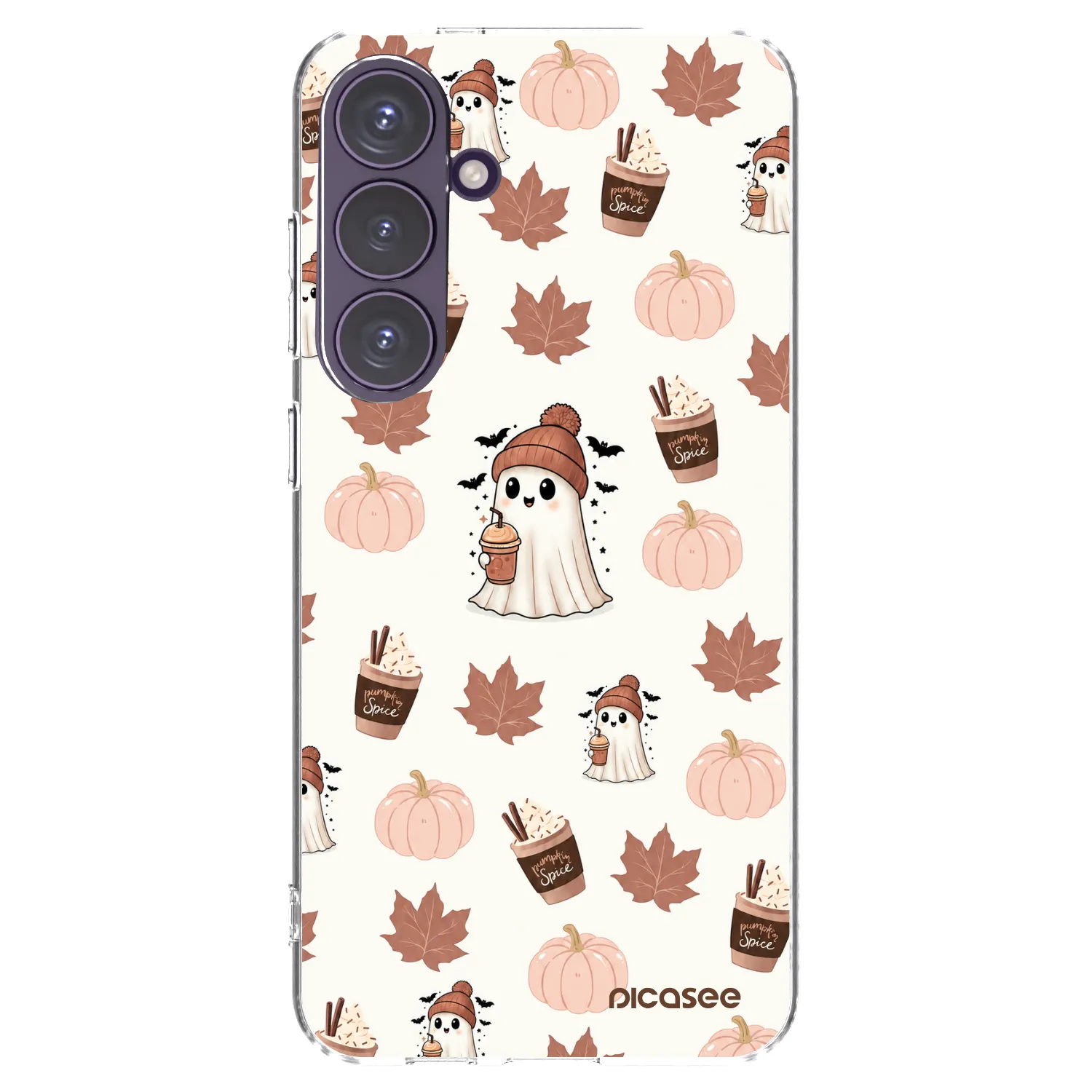 Picasee silikonový průhledný obal pro Samsung Galaxy S24+ S926B 5G - Pumpkin spice