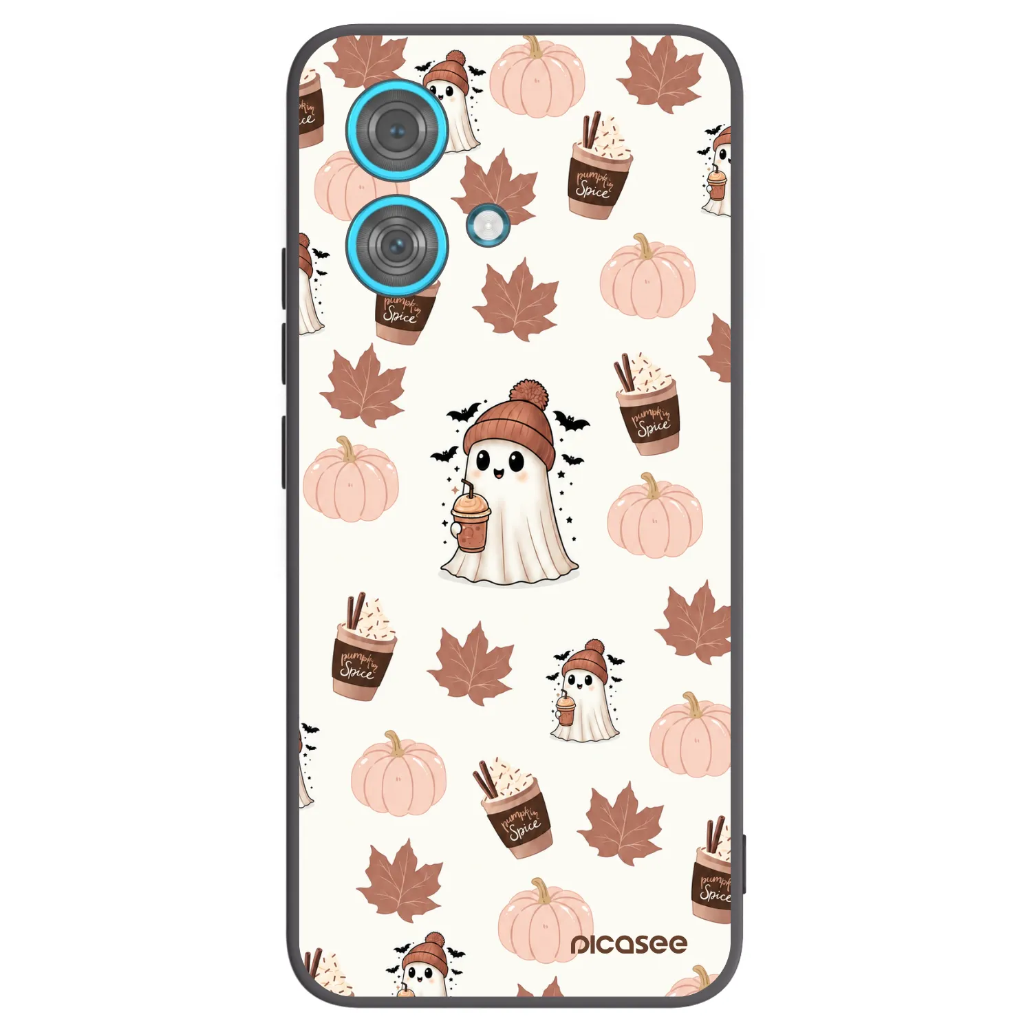 Picasee silikonový černý obal pro Motorola Edge 40 Neo - Pumpkin spice