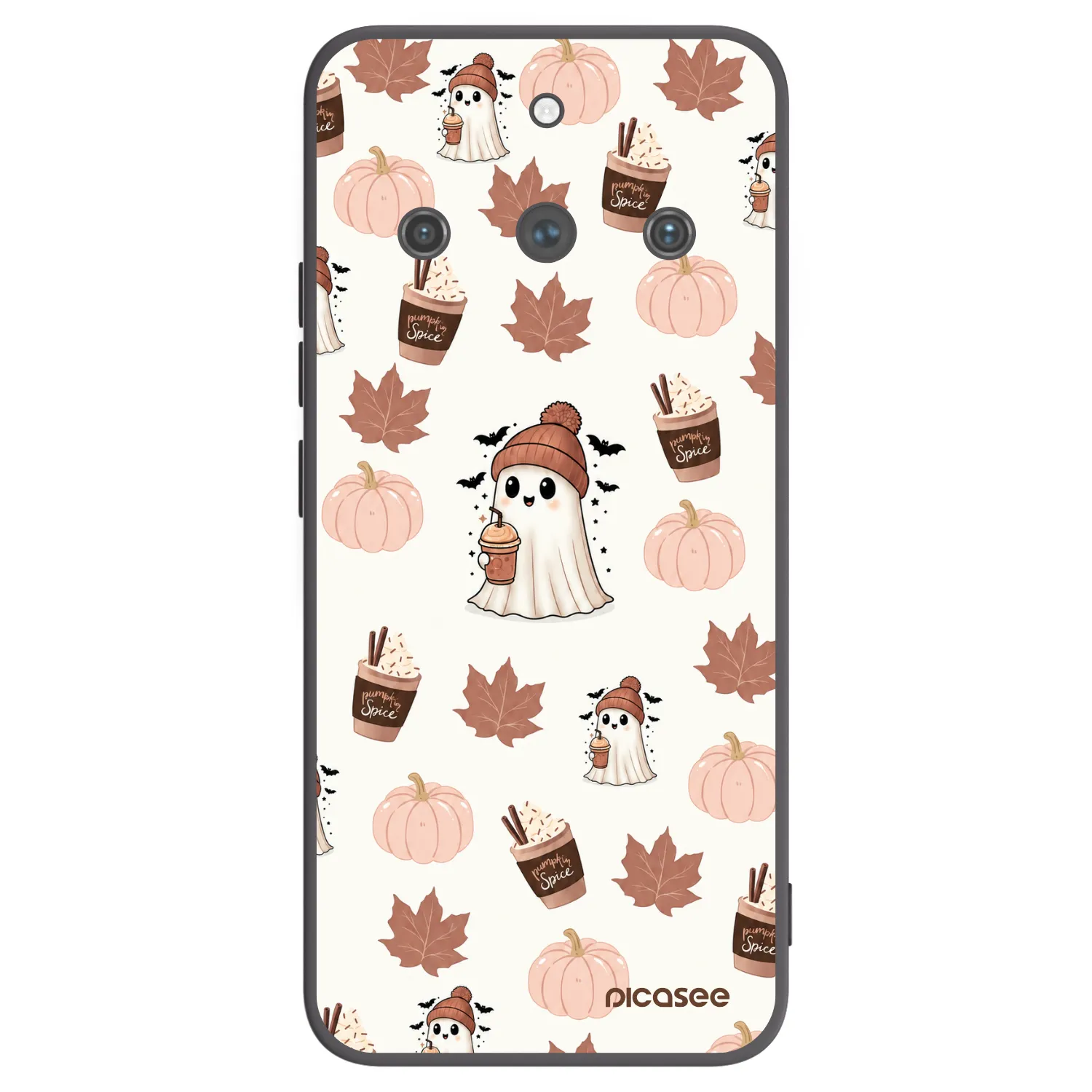 Picasee silikonový černý obal pro Realme 11 Pro+ - Pumpkin spice