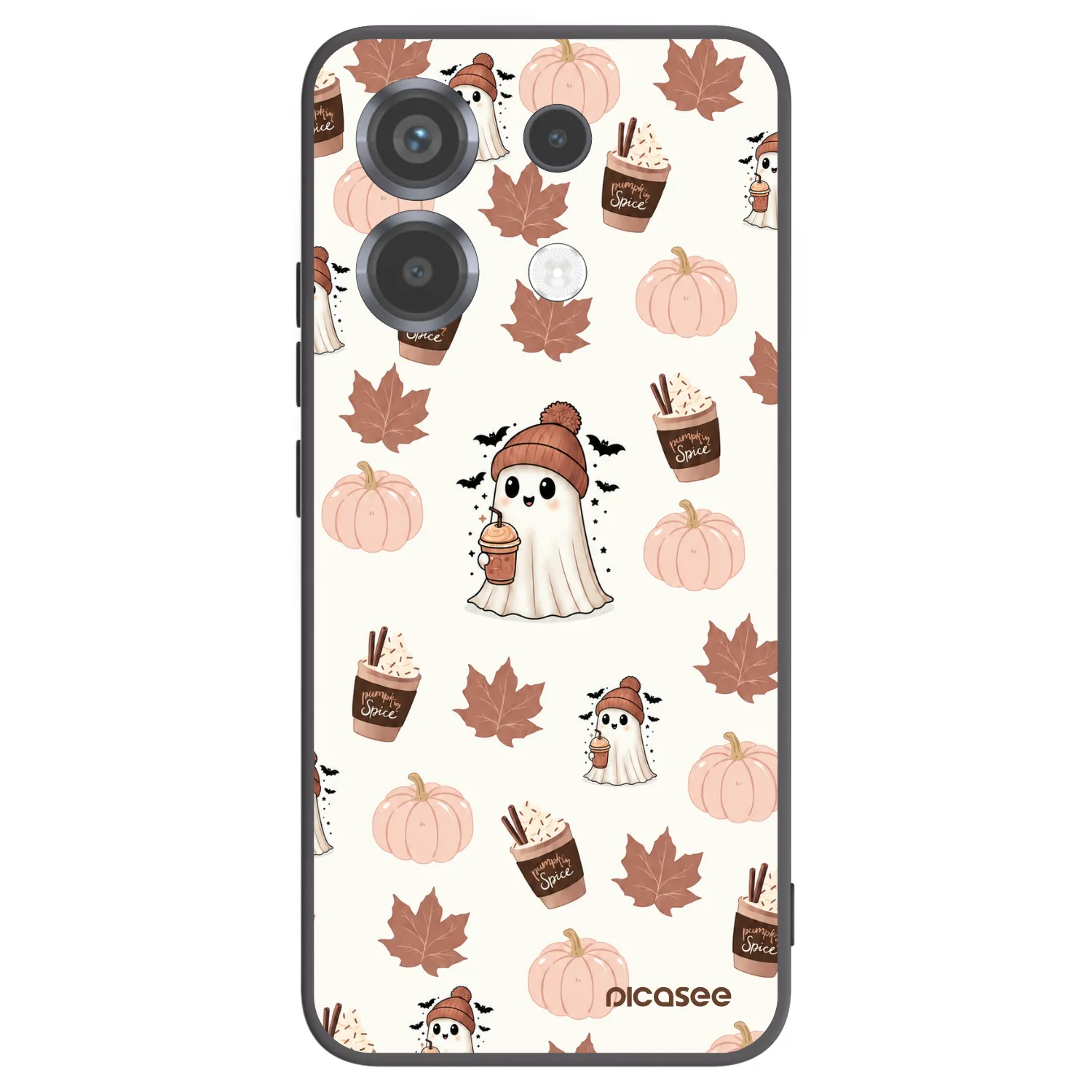 Picasee silikonový černý obal pro Xiaomi Poco X6 - Pumpkin spice