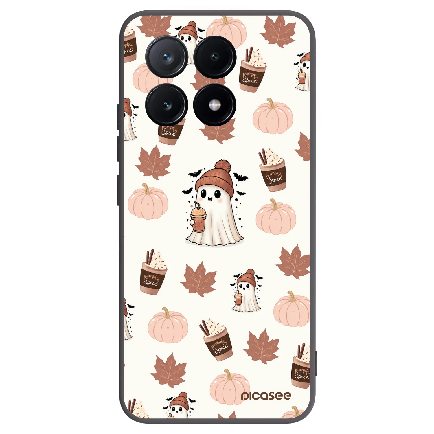 Picasee silikonový černý obal pro Xiaomi Poco X6 Pro - Pumpkin spice