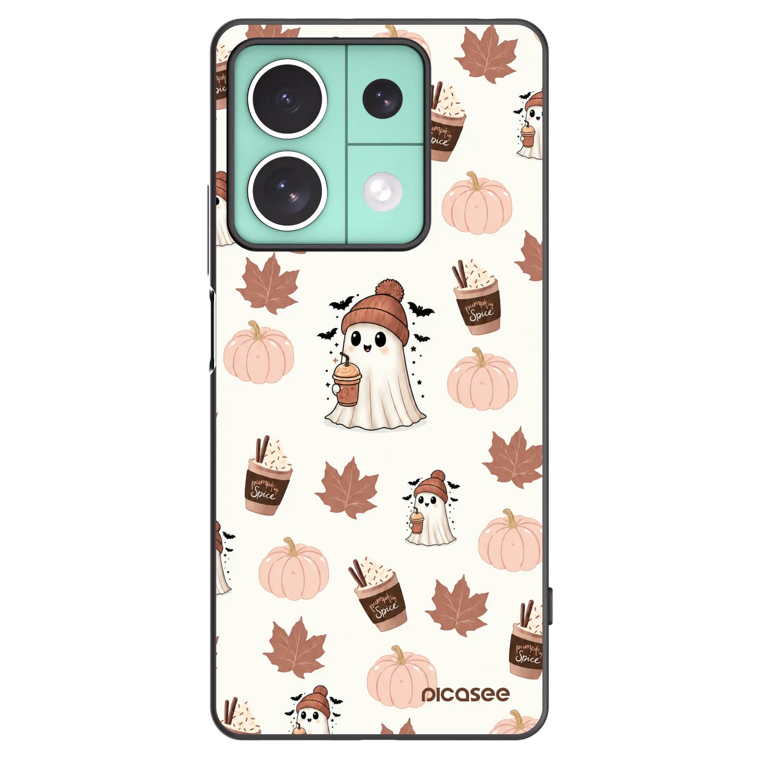 Picasee silikonový černý obal pro Xiaomi Redmi Note 13 5G - Pumpkin spice