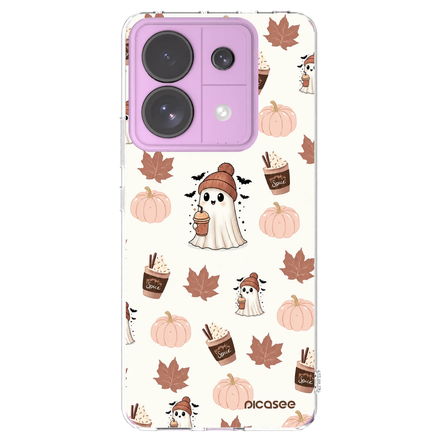 Picasee silikonový průhledný obal pro Xiaomi Redmi Note 13 Pro 5G - Pumpkin spice