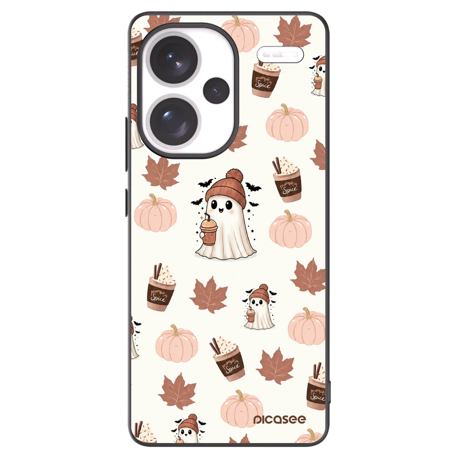 Picasee silikonový černý obal pro Xiaomi Redmi Note 13 Pro+ 5G - Pumpkin spice