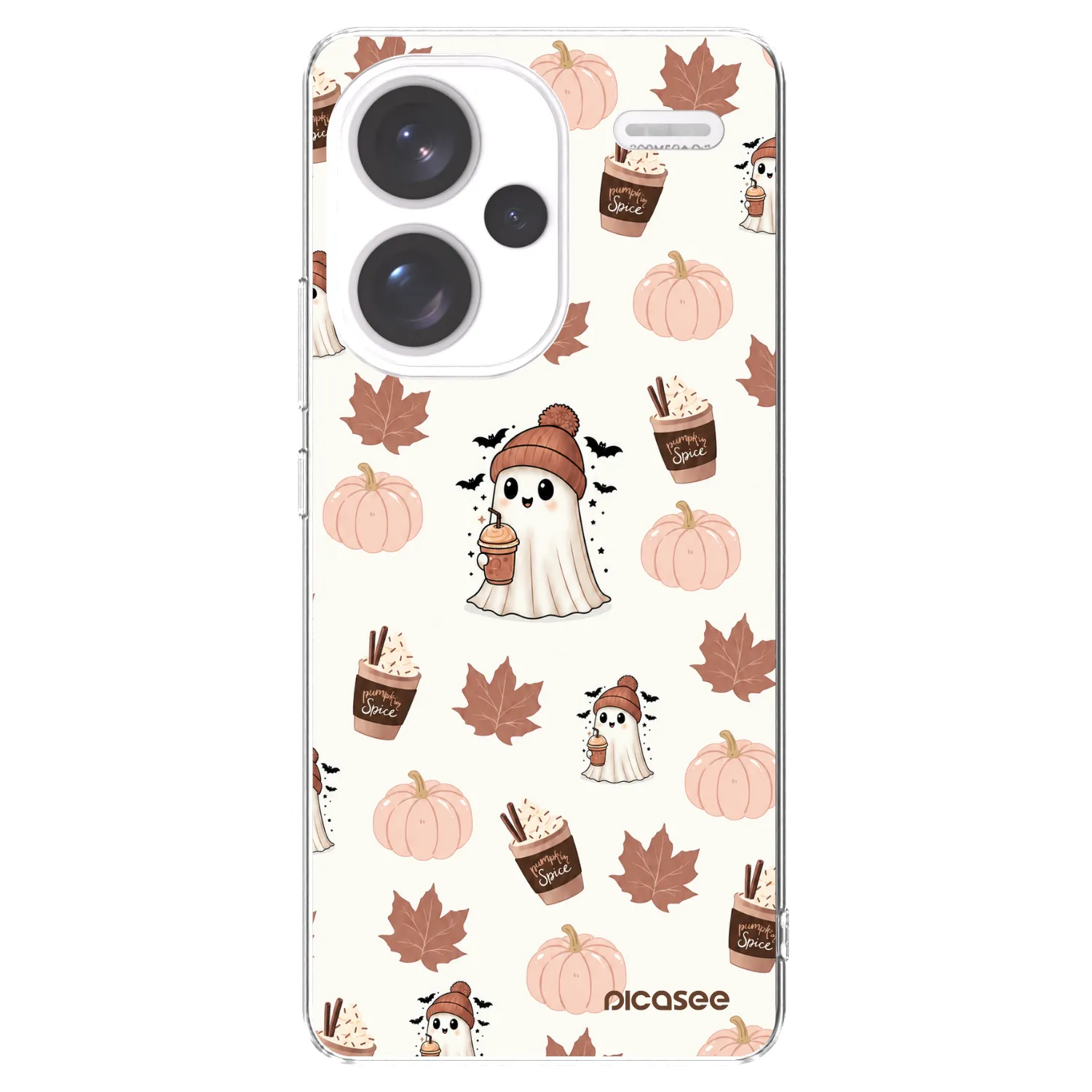 Picasee silikonový průhledný obal pro Xiaomi Redmi Note 13 Pro+ 5G - Pumpkin spice
