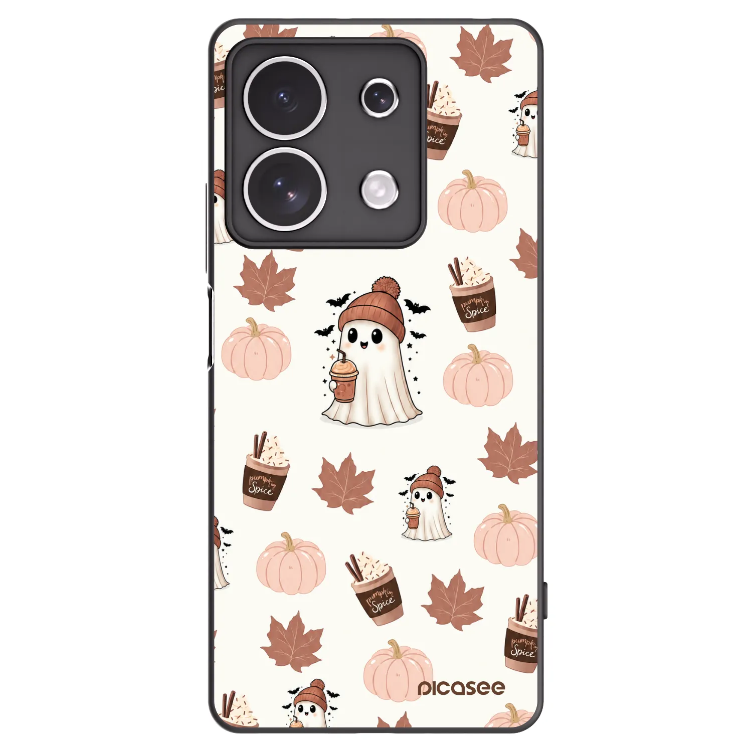 Picasee silikonový černý obal pro Xiaomi Redmi Note 13 4G - Pumpkin spice