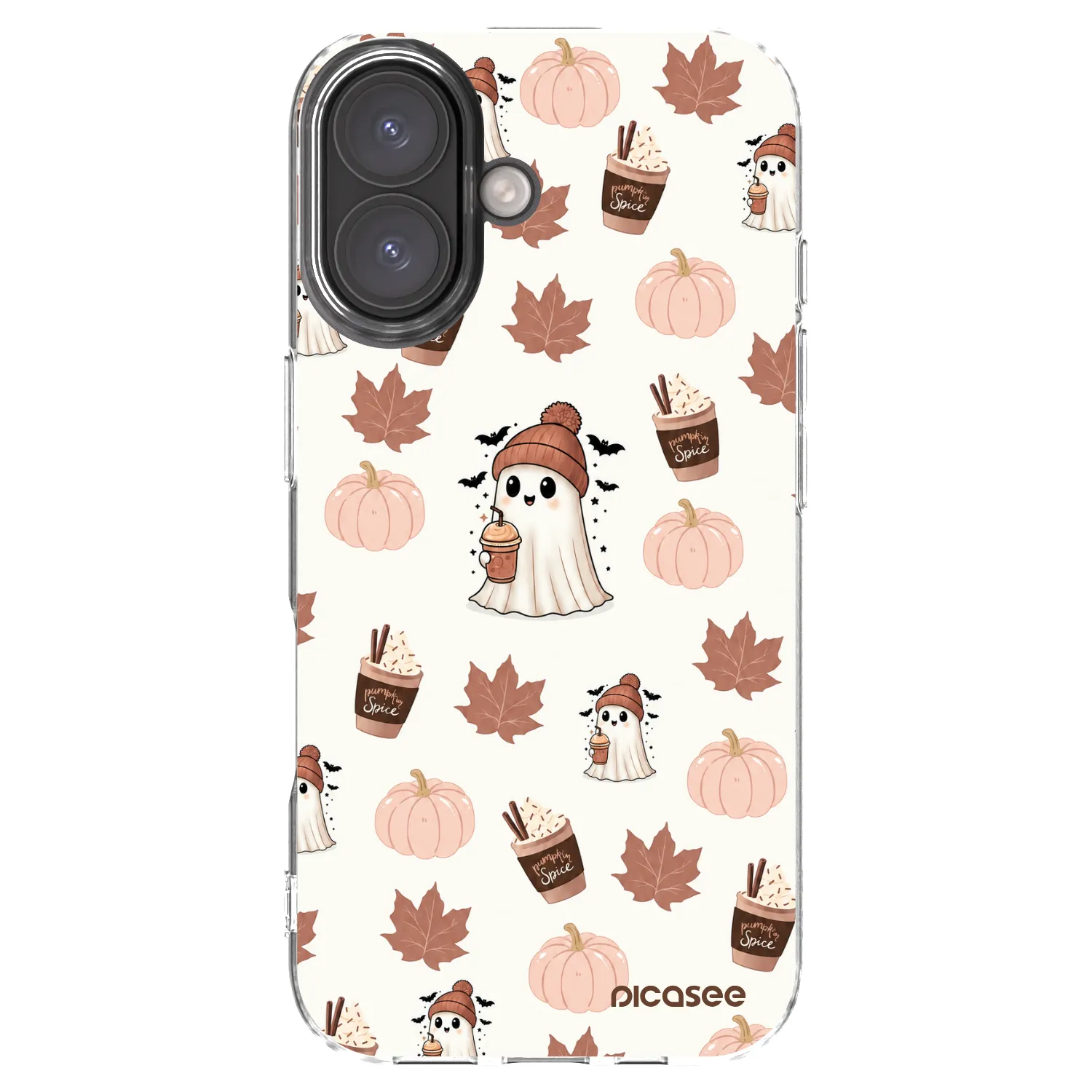 Picasee silikonový průhledný obal pro Apple iPhone 16 - Pumpkin spice