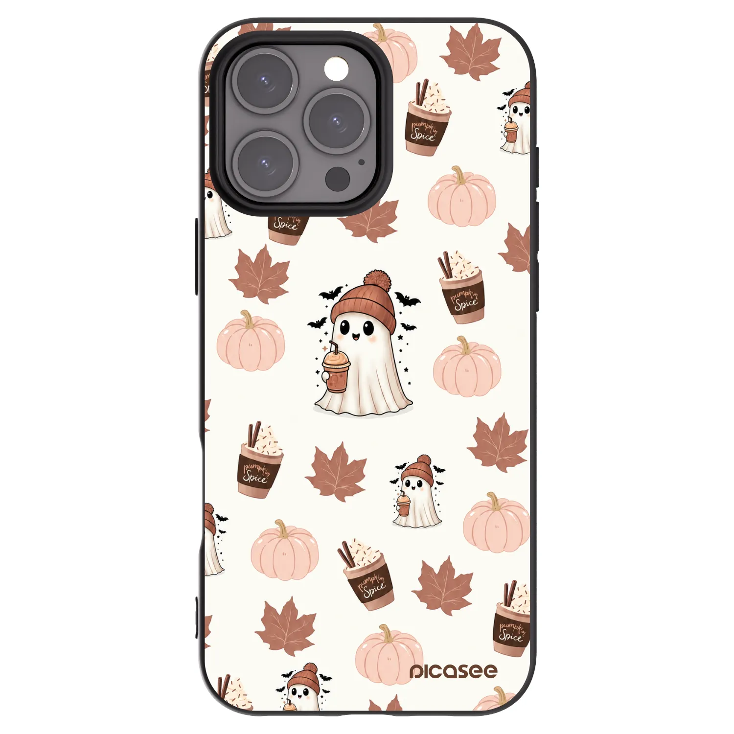 Picasee silikonový černý obal pro Apple iPhone 16 Pro Max - Pumpkin spice