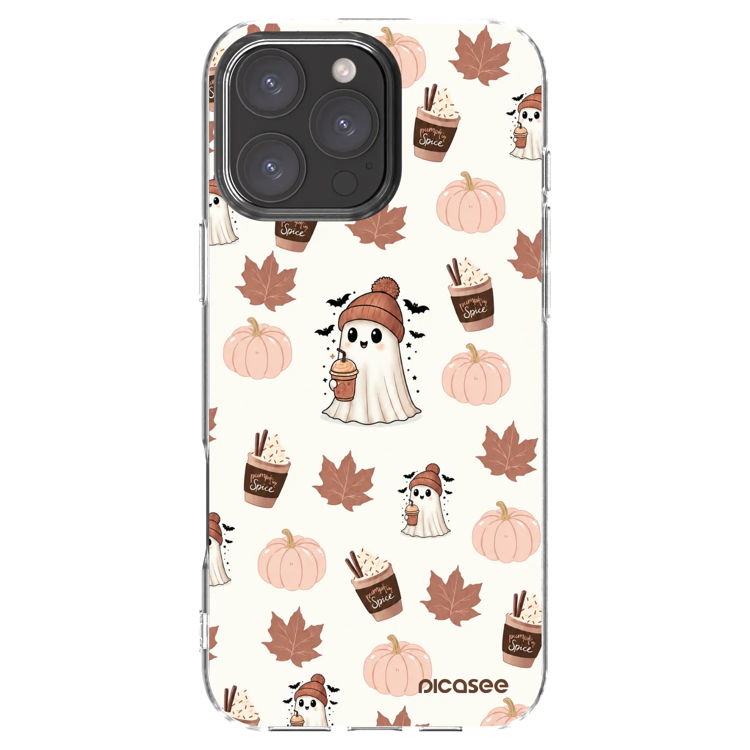 Picasee silikonový průhledný obal pro Apple iPhone 16 Pro Max - Pumpkin spice