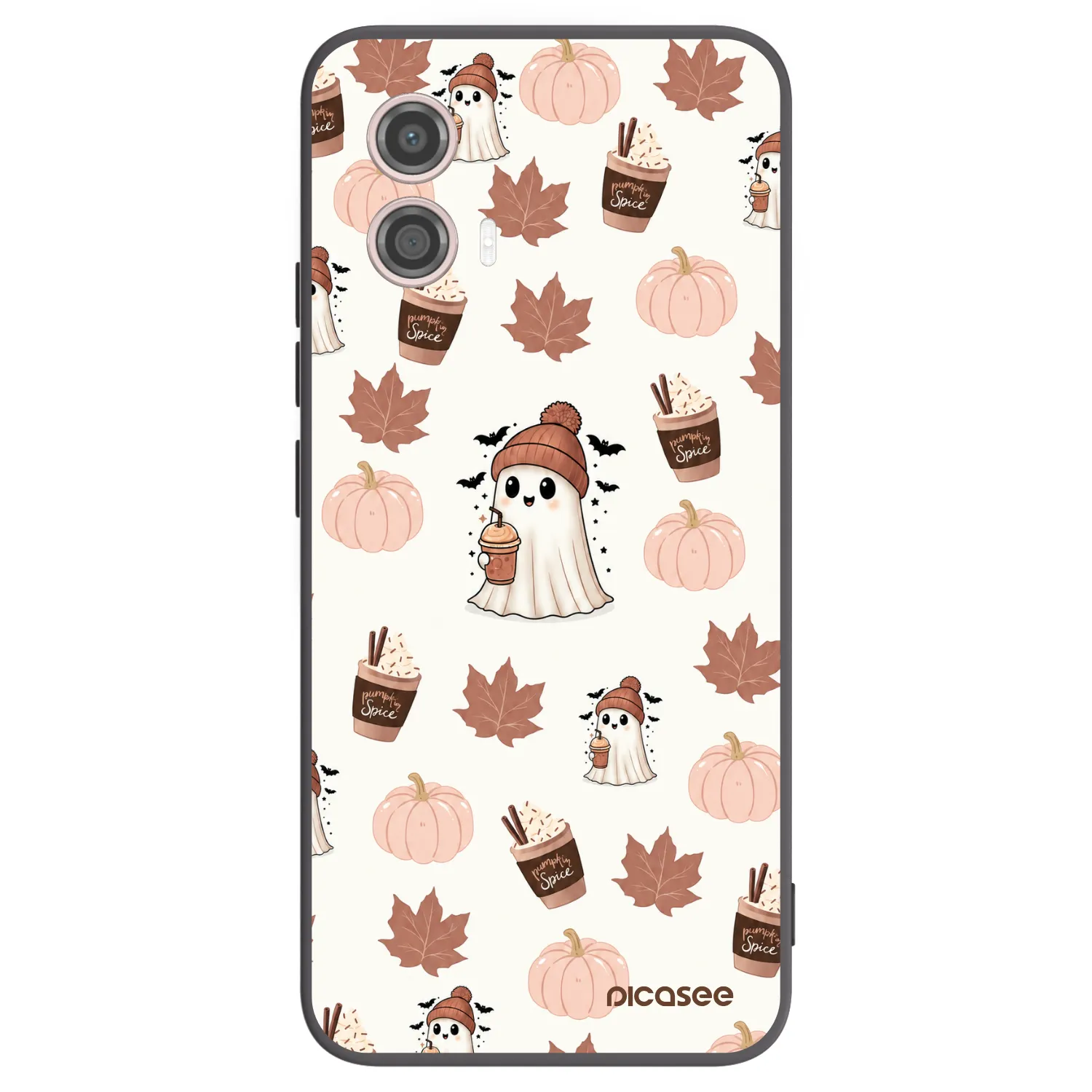 Picasee silikonový černý obal pro Motorola Moto G53 5G - Pumpkin spice