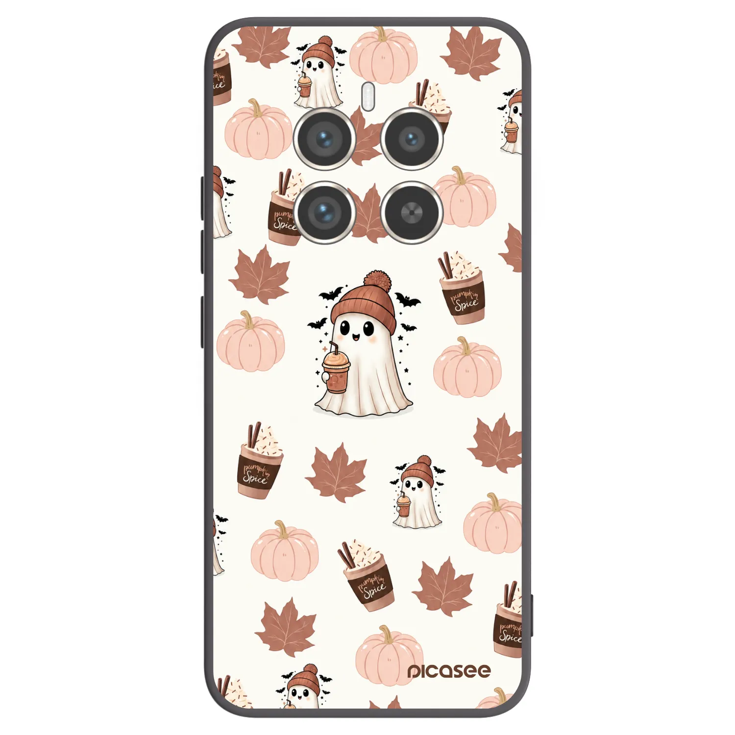 Picasee silikonový černý obal pro Realme 12 Pro 5G - Pumpkin spice