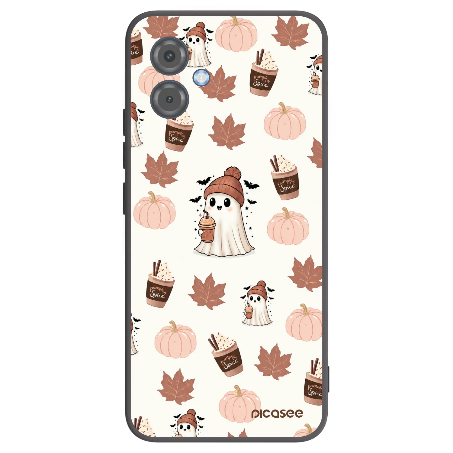 Picasee silikonový černý obal pro Motorola Moto G14 - Pumpkin spice