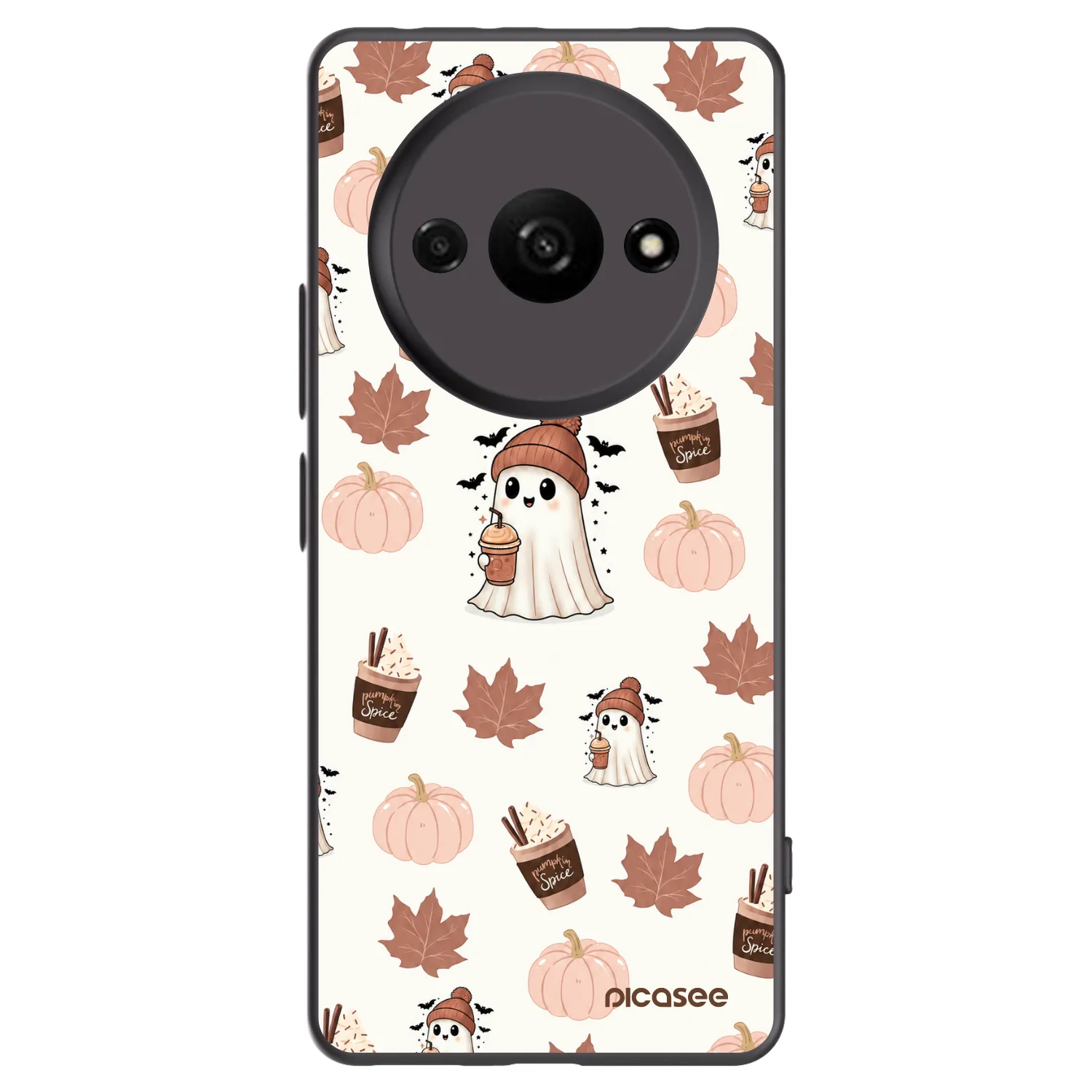 Picasee silikonový černý obal pro Xiaomi Redmi A3 - Pumpkin spice