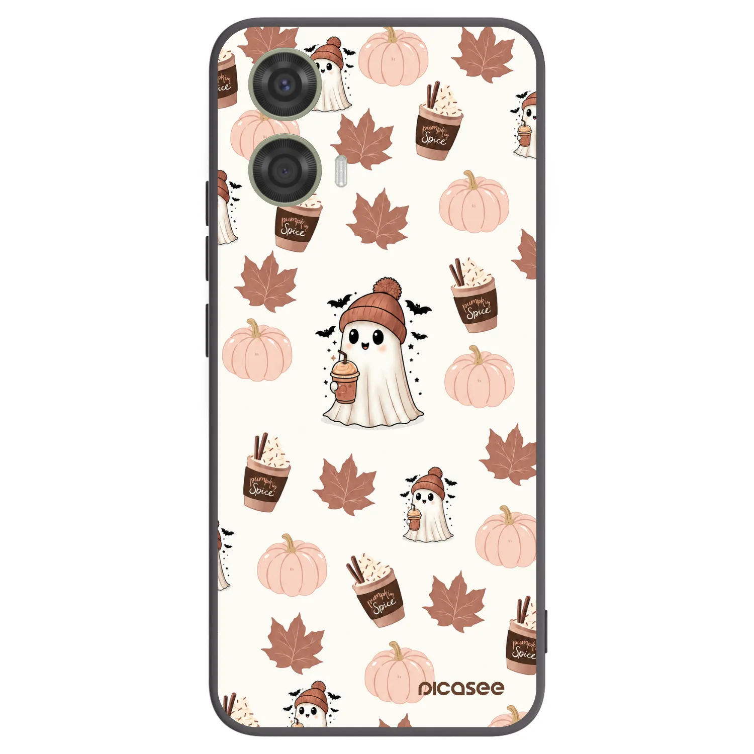 Picasee silikonový černý obal pro Motorola Moto G24 - Pumpkin spice