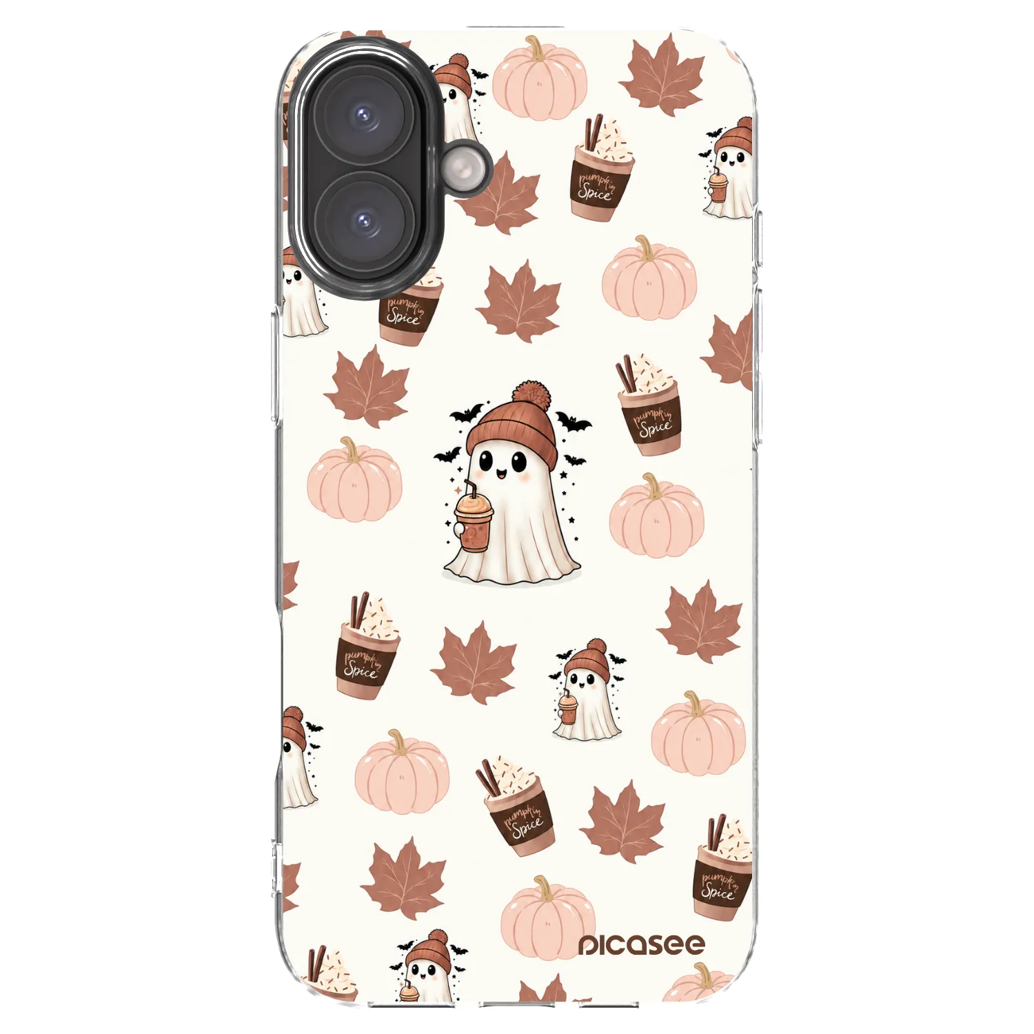 Picasee silikonový průhledný obal pro Apple iPhone 16 Plus - Pumpkin spice