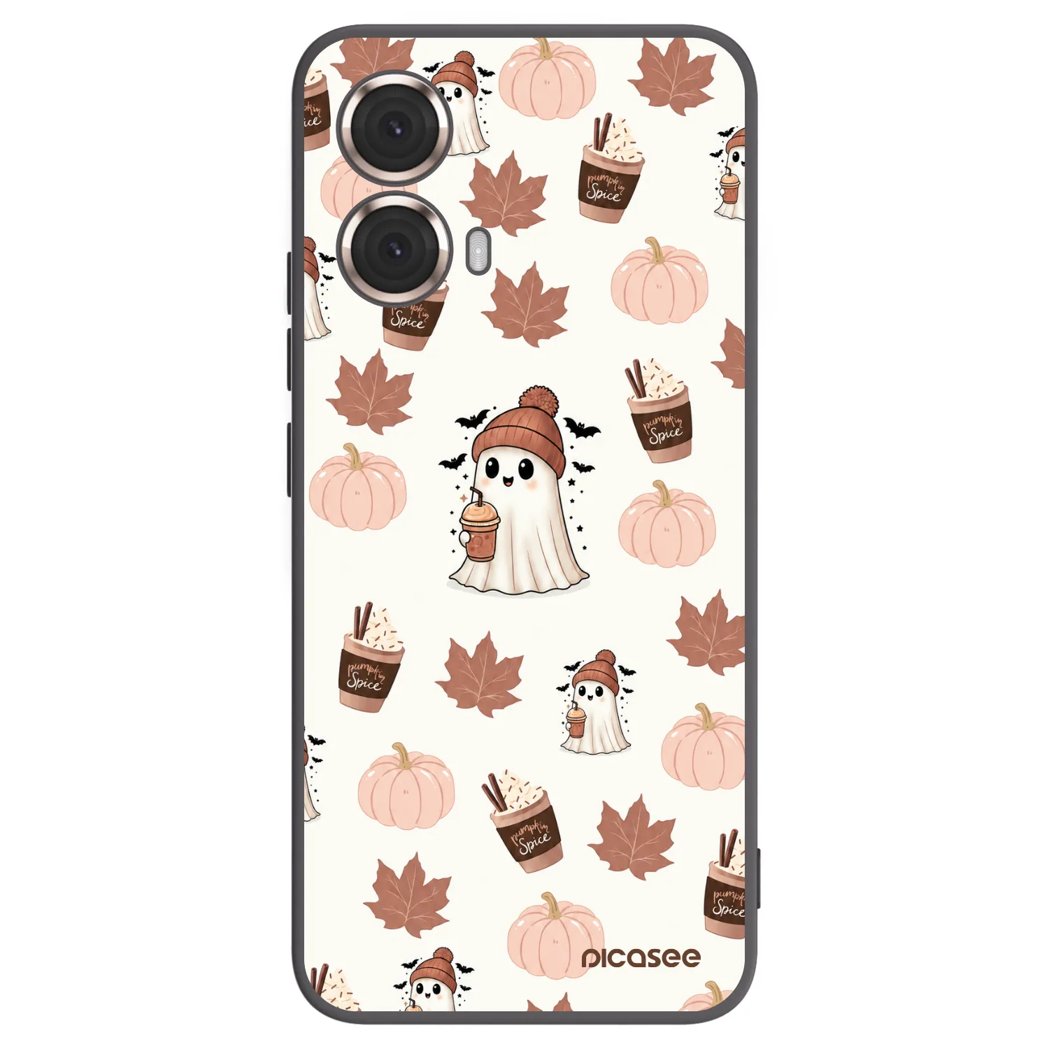 Picasee silikonový černý obal pro Motorola Moto G85 - Pumpkin spice