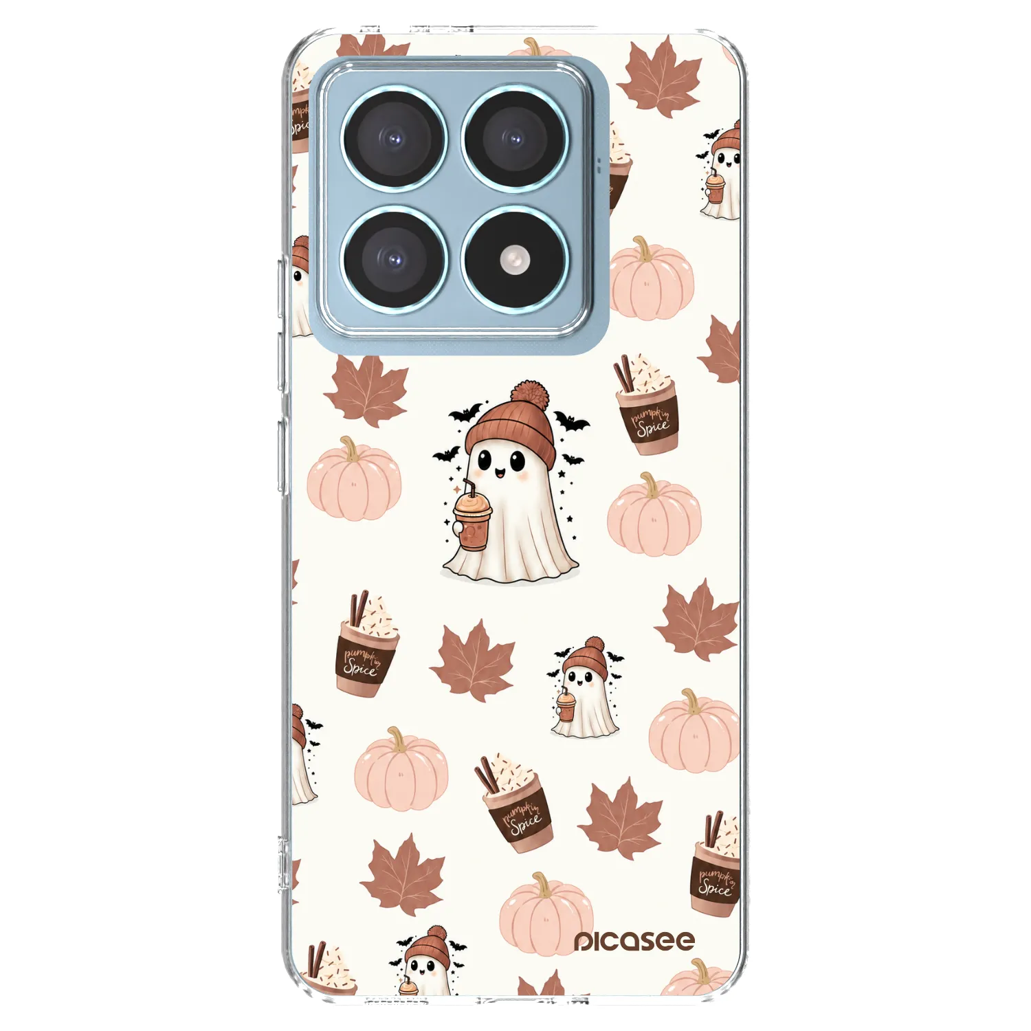 Picasee silikonový průhledný obal pro Xiaomi 14T Pro - Pumpkin spice