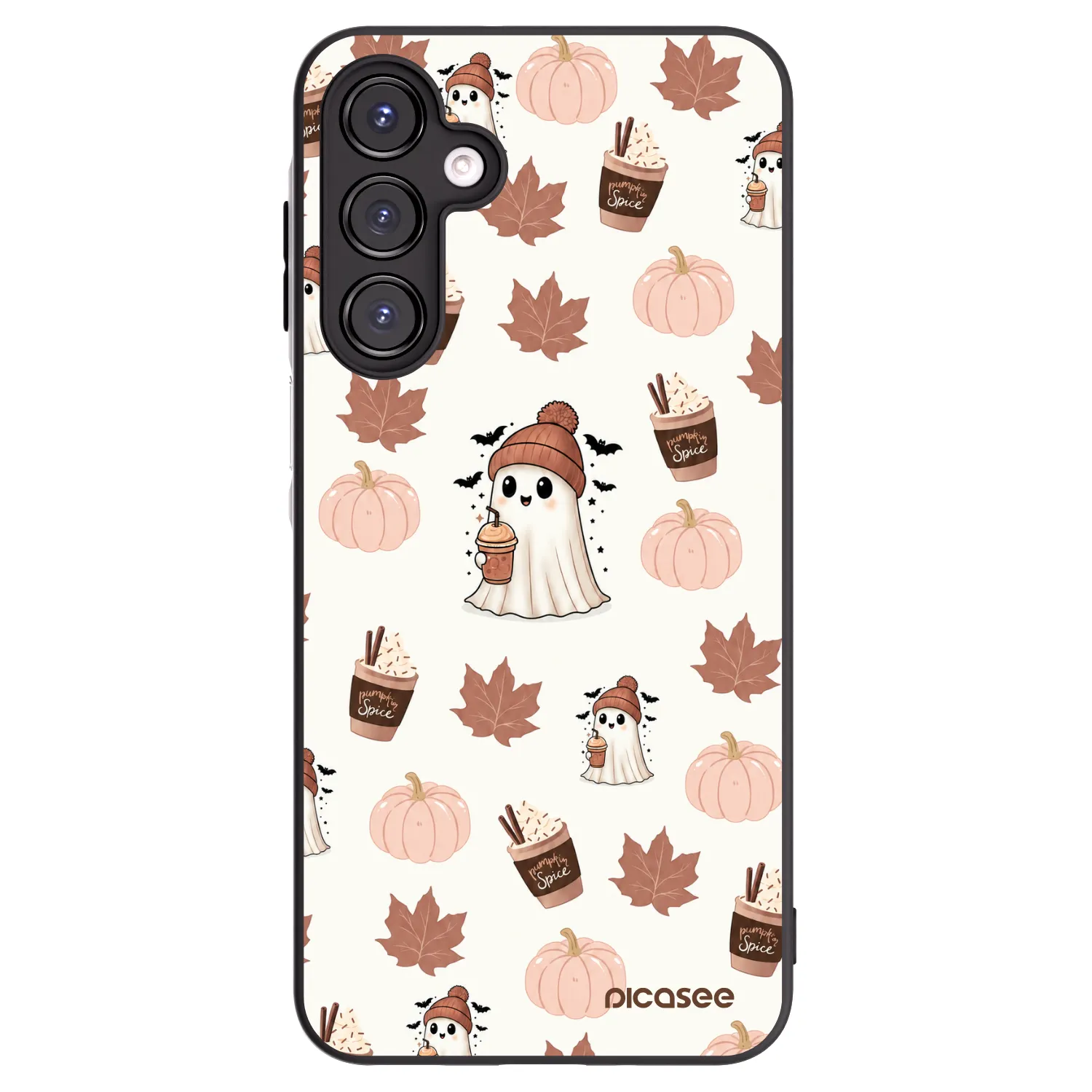 Picasee silikonový černý obal pro Samsung Galaxy A16 5G - Pumpkin spice